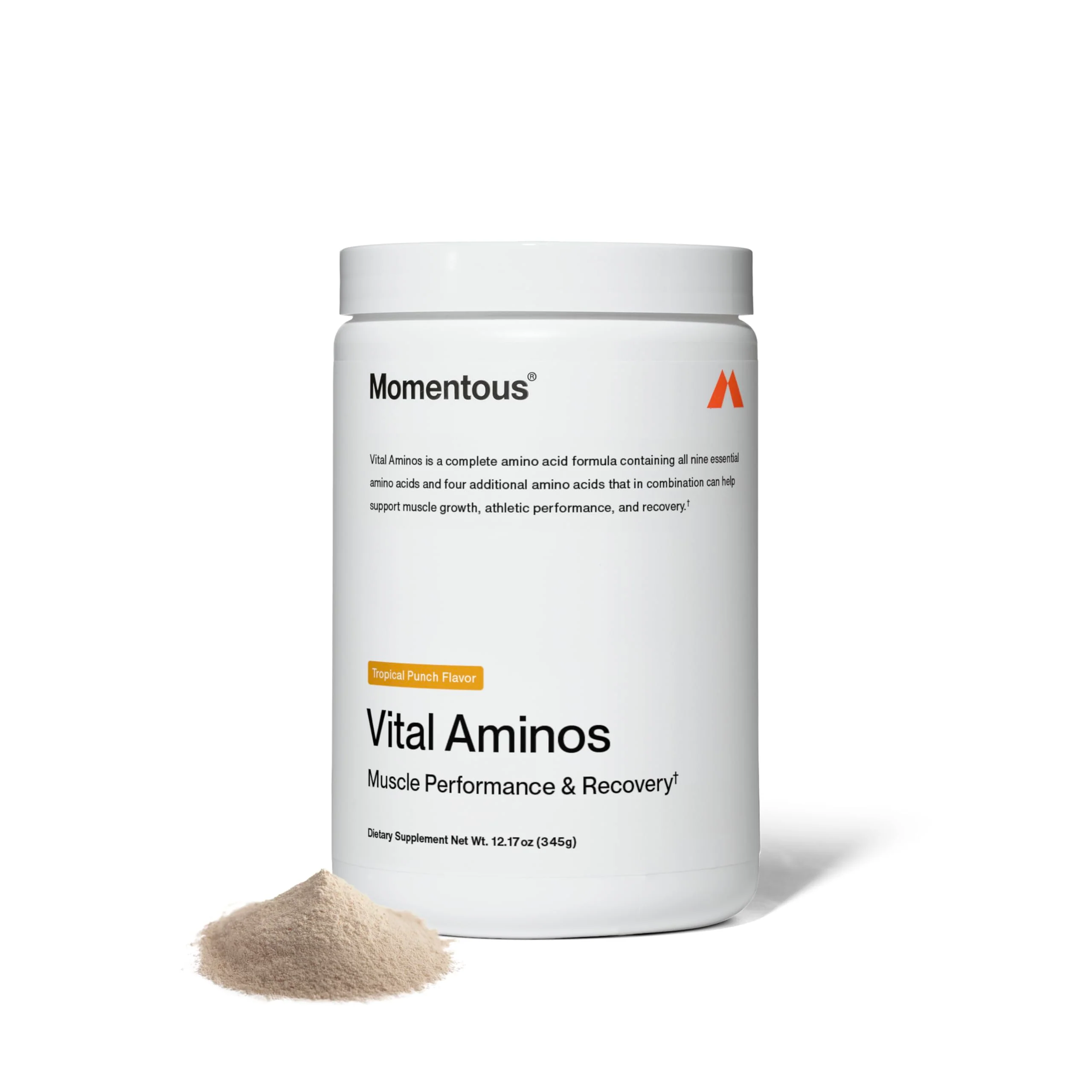 Momentous Vital Aminos Powder – 13 Amino Acids (EAAs + extras) | BCAA & EAA | Tropical Punch | NSF Certified for Sport | GMO & Gluten-Free | 30 Servings - Image 10