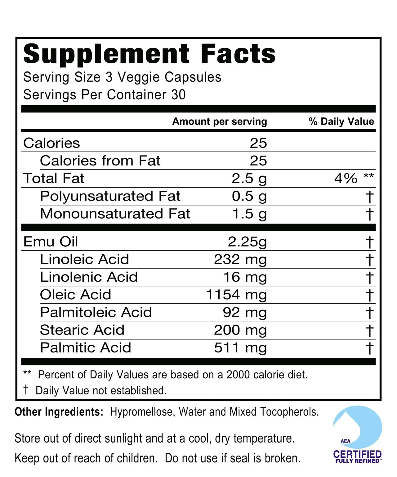 Montana Emu Ranch EMUtrients Omega Complex Emu Oil 750mg | Omega 3, 6, 7, 9 | 90 Veggie Caps - Image 4