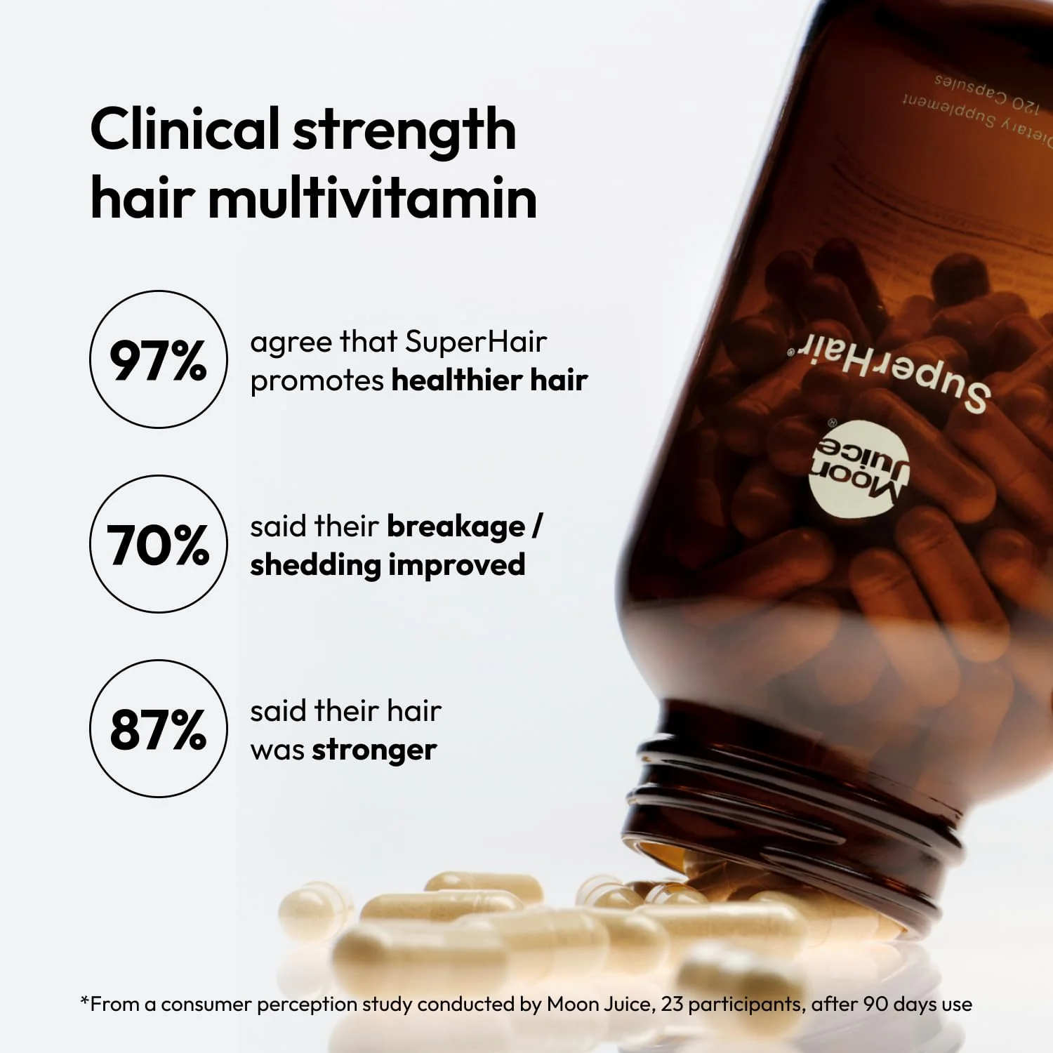 Moon Juice SuperHair Hair Growth Vitamins for Women & Men | Thicker, Healthier Hair - Image 10