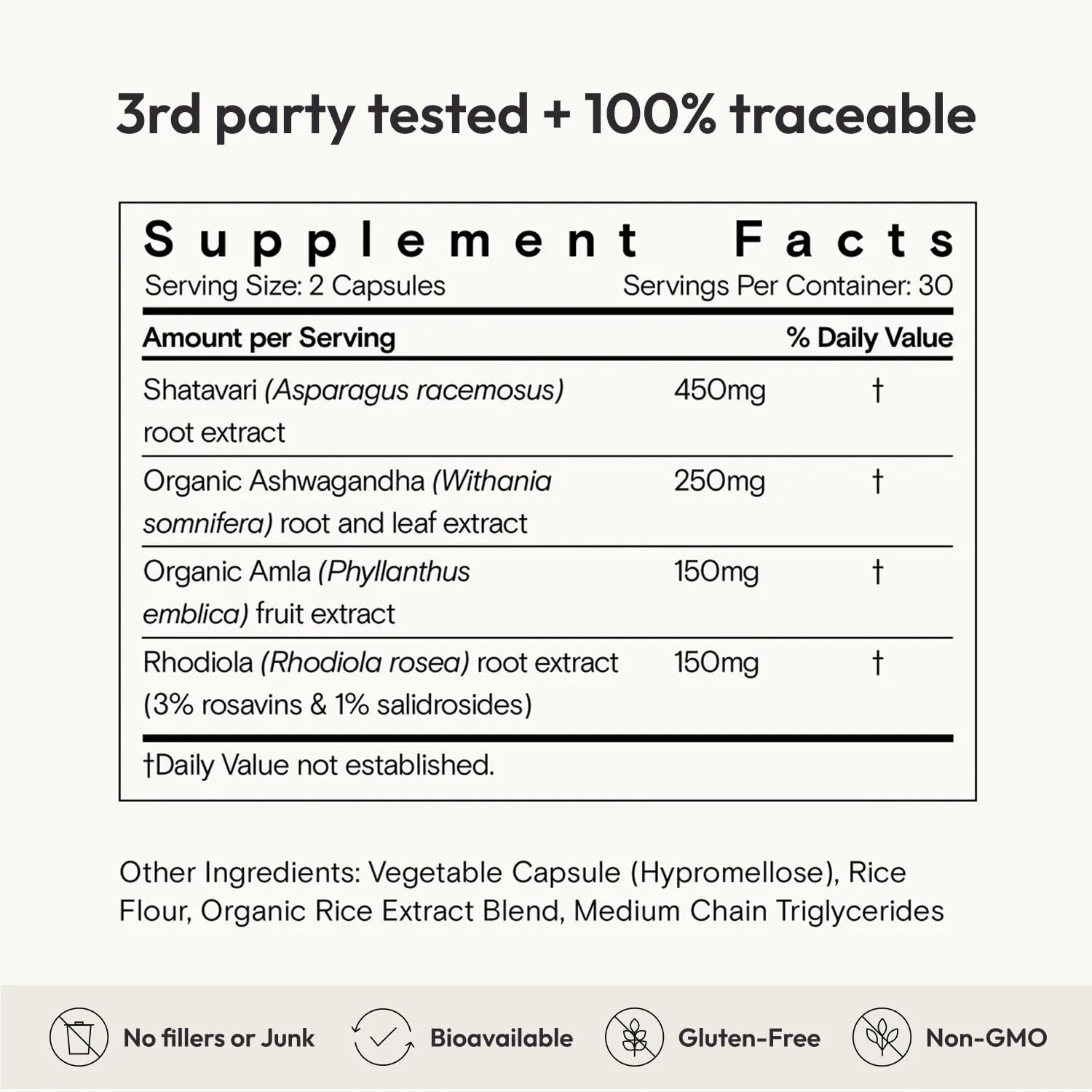 Moon Juice SuperYou Ashwagandha with Rhodiola & Shatavari – Cortisol Support, Energy & Mood (60 capsules) - Image 18