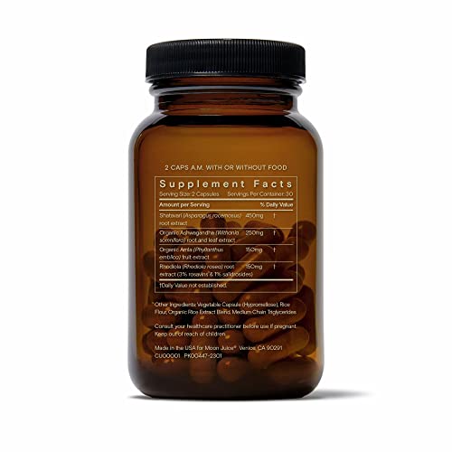 Moon Juice SuperYou Ashwagandha with Rhodiola & Shatavari – Cortisol Support, Energy & Mood (60 capsules) - Image 20