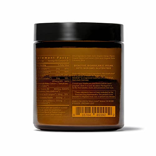 Moon Juice Ting - Mango Vitamin B Complex Powder | Sugar-Free, Caffeine-Free Energy & Digestive Support (25 Servings) - Image 3