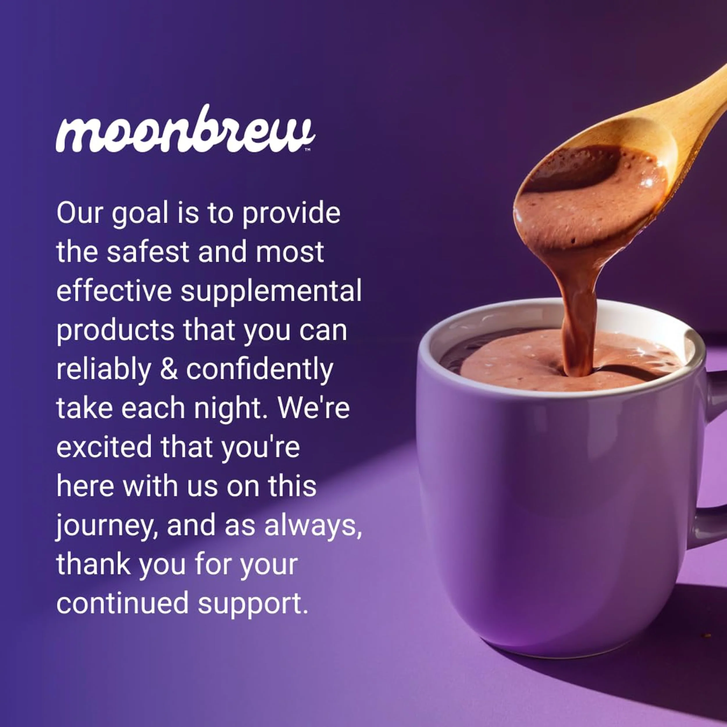 MoonBrew Nighttime Magnesium Hot Cocoa – Sleep Support (Melatonin-Free) with L-Theanine & Chamomile - Image 16