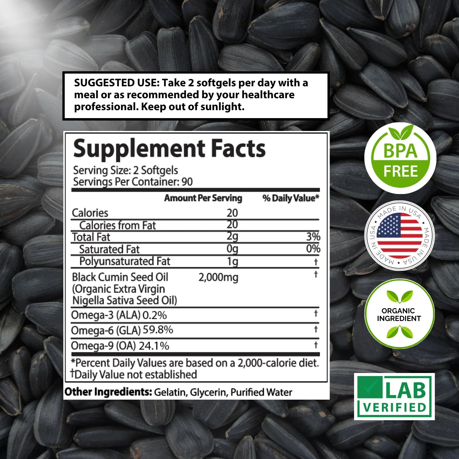 Mother Nature Organics Organic Black Seed Oil Capsules 1000mg – 180ct, 3-Month Supply, Cold-Pressed Nigella Sativa from Turkey - Image 13