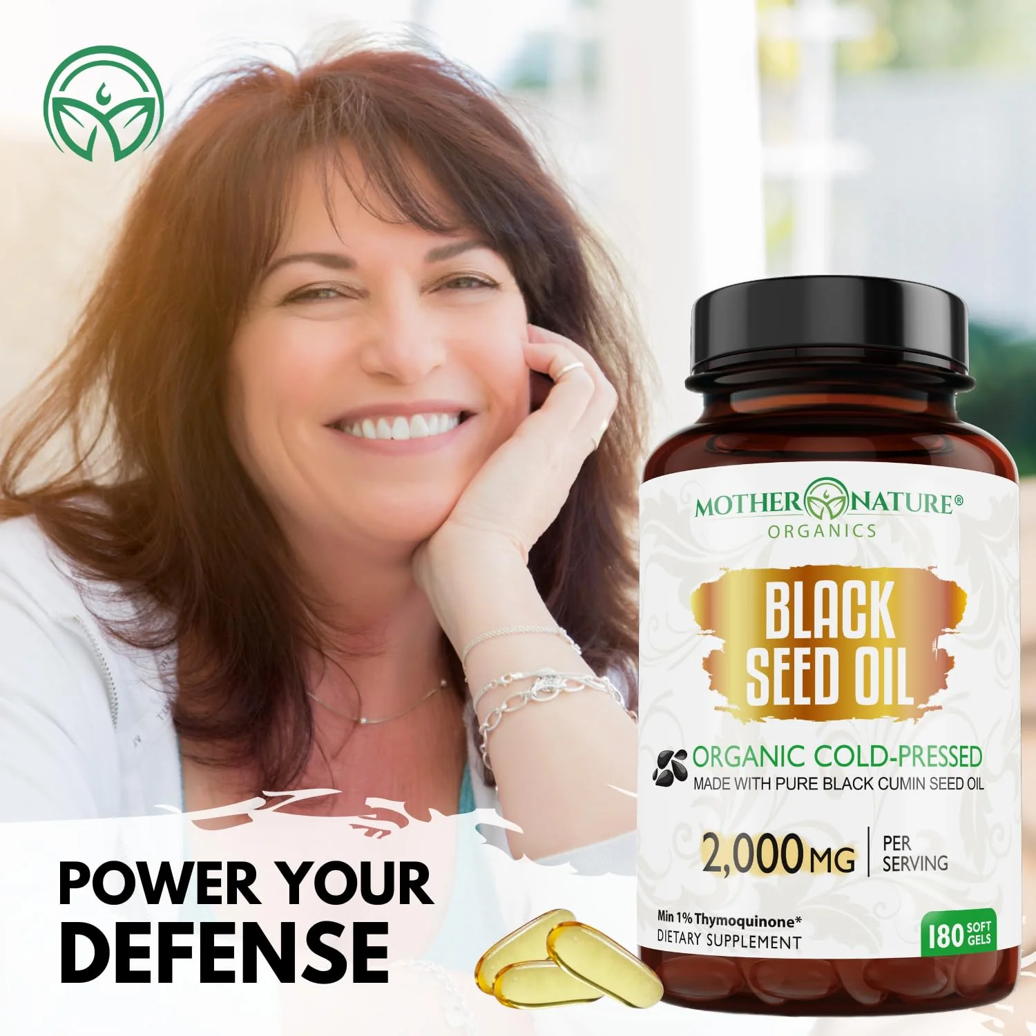 Mother Nature Organics Organic Black Seed Oil Capsules 1000mg – 180ct, 3-Month Supply, Cold-Pressed Nigella Sativa from Turkey - Image 14