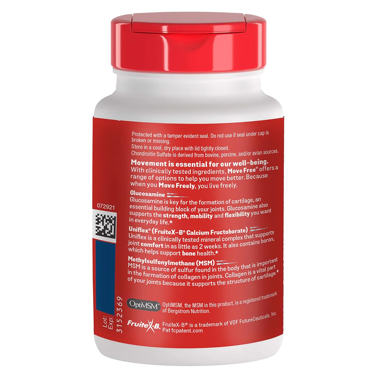 Move Free Advanced Glucosamine Chondroitin MSM Joint Support Supplement – Supports Mobility, Comfort, Strength, Flexibility & Bone (120 Tablets/40 Servings, 2 Pack) - Image 5