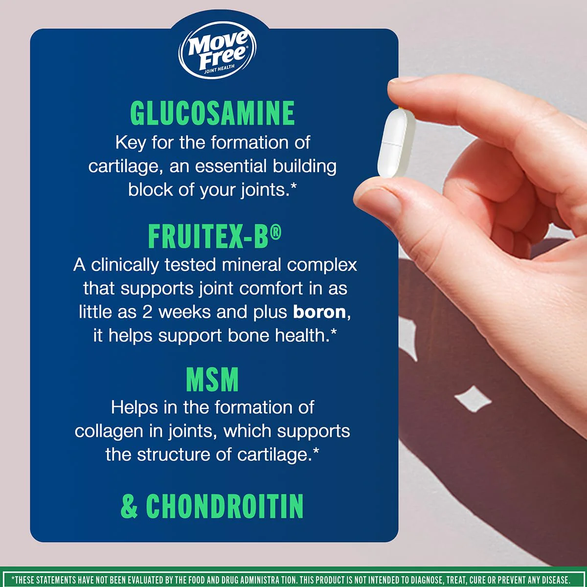 Move Free Advanced Glucosamine Chondroitin MSM Joint Support Supplement – Supports Mobility, Comfort, Strength, Flexibility & Bone (120 Tablets/40 Servings, 2 Pack) - Image 8