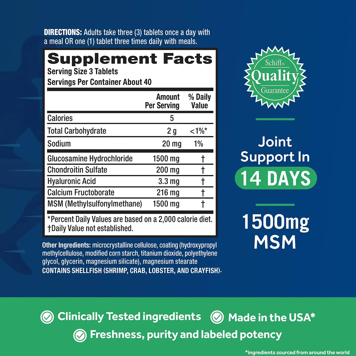 Move Free Advanced Plus MSM Coated Tablets – Joint Health with Glucosamine & Chondroitin (120 Count, Pack of 2) - Image 15