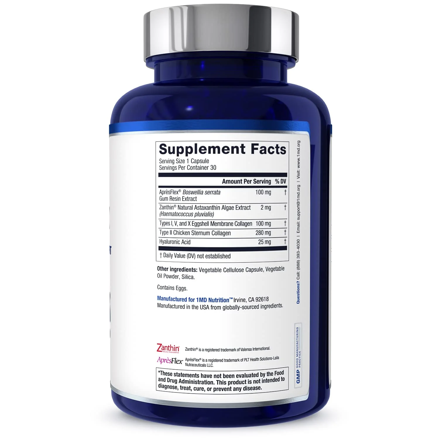 MoveMD Joint Health Supplement by 1MD Nutrition | Collagen, Astaxanthin, Boswellia | 2-Pack (60 Capsules) - Image 7
