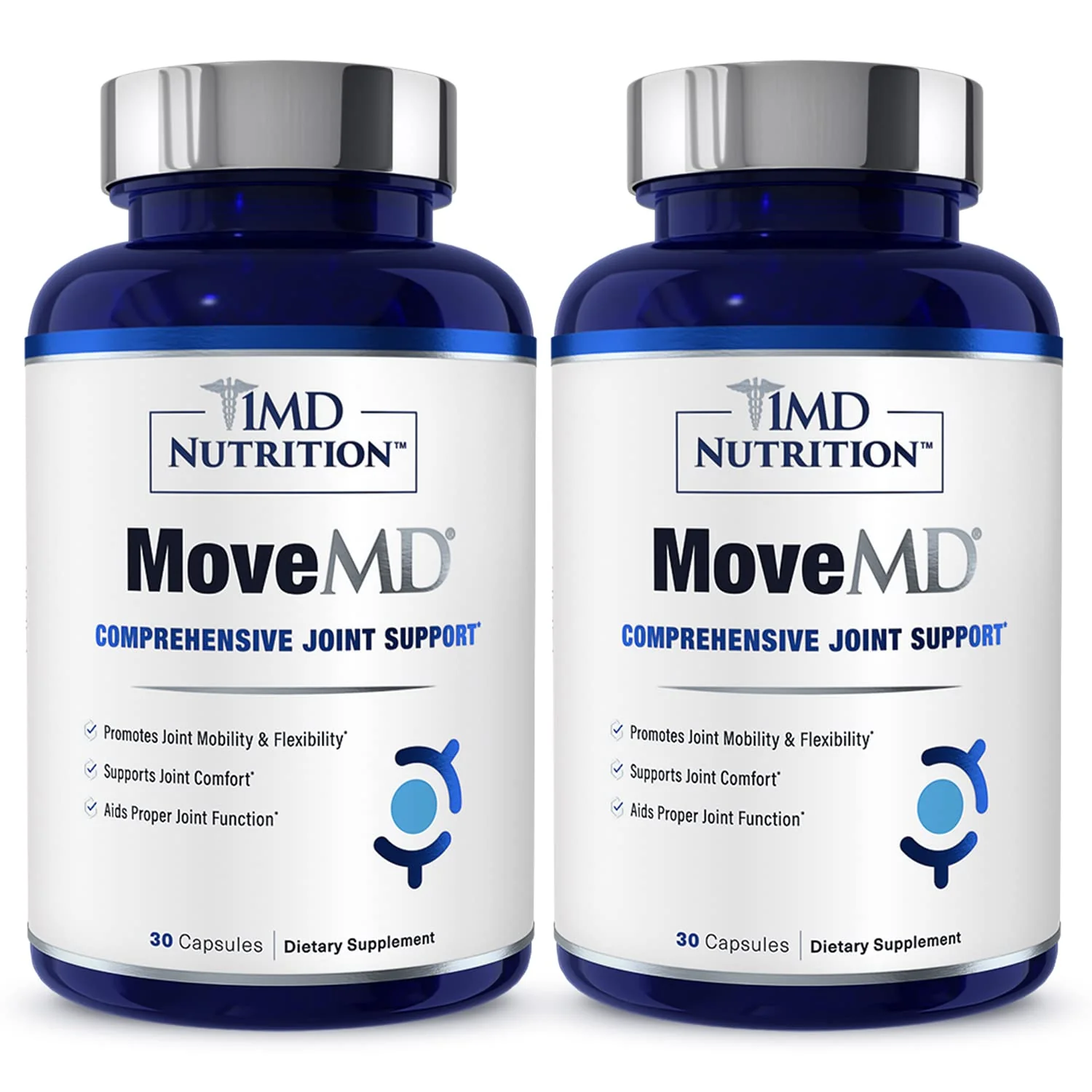 MoveMD Joint Health Supplement by 1MD Nutrition | Collagen, Astaxanthin, Boswellia | 2-Pack (60 Capsules) - Image 9