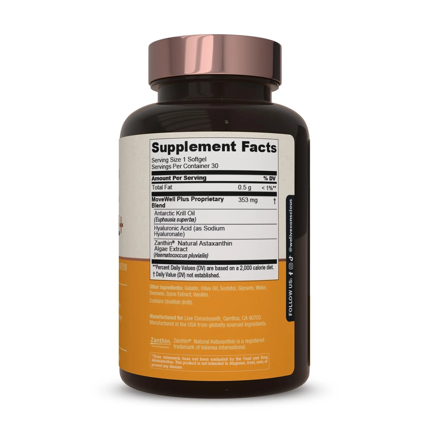 MoveWell Plus Joint Health Supplement – Antarctic Krill Oil, Astaxanthin & Hyaluronic Acid - Image 3