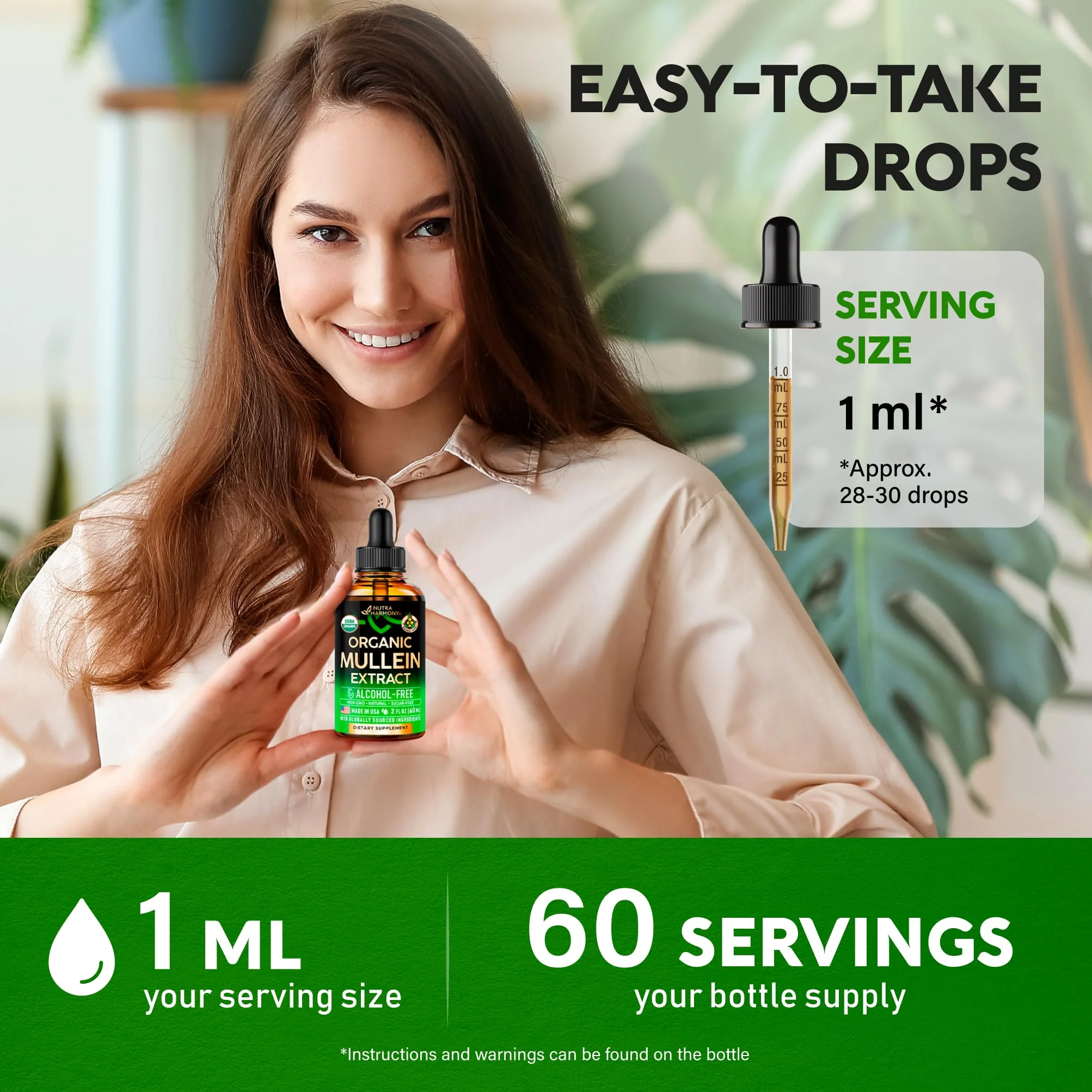 Mullein Drops for Lungs – USDA Organic Mullein Extract, Made in USA - Image 6