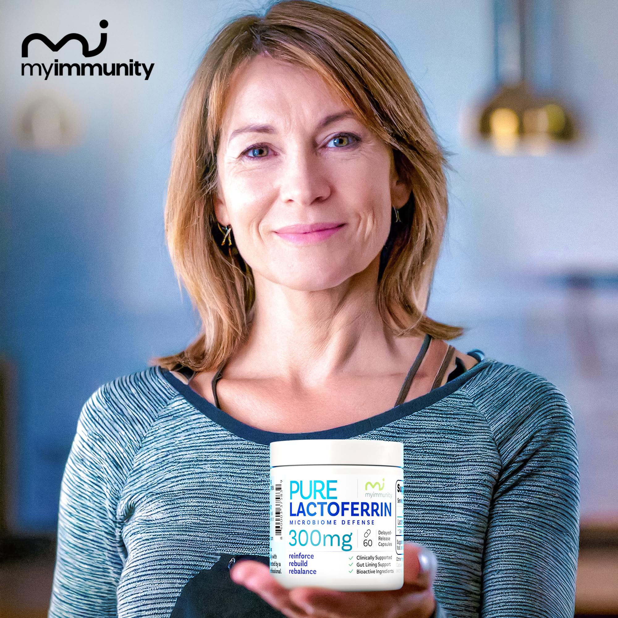 MyImmunity Pure Lactoferrin 300mg | Immune Support & Iron Absorption | Gluten-Free (60 Capsules) - Image 4