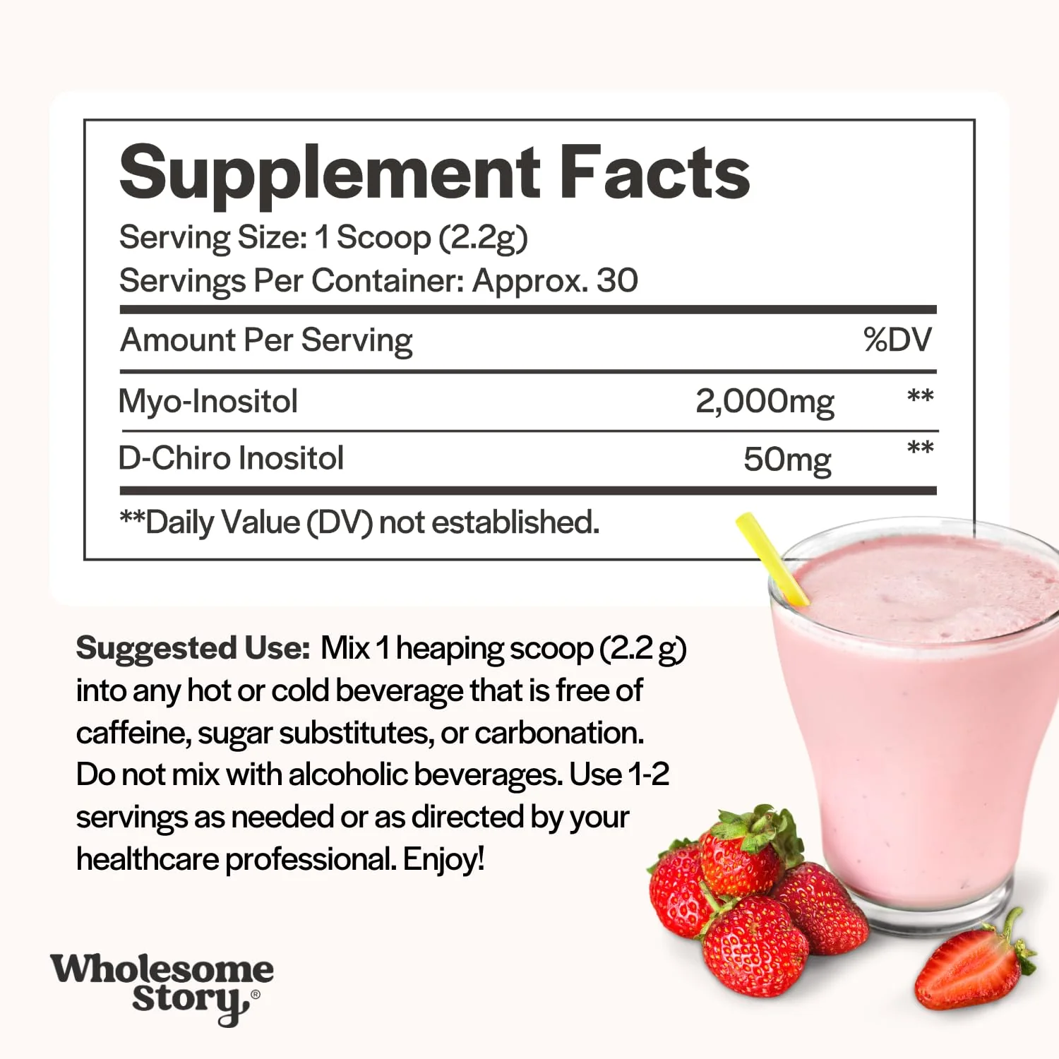 Myo-Inositol & D-Chiro Inositol Powder for Women – 40:1 Ratio, 30 Servings - Image 3