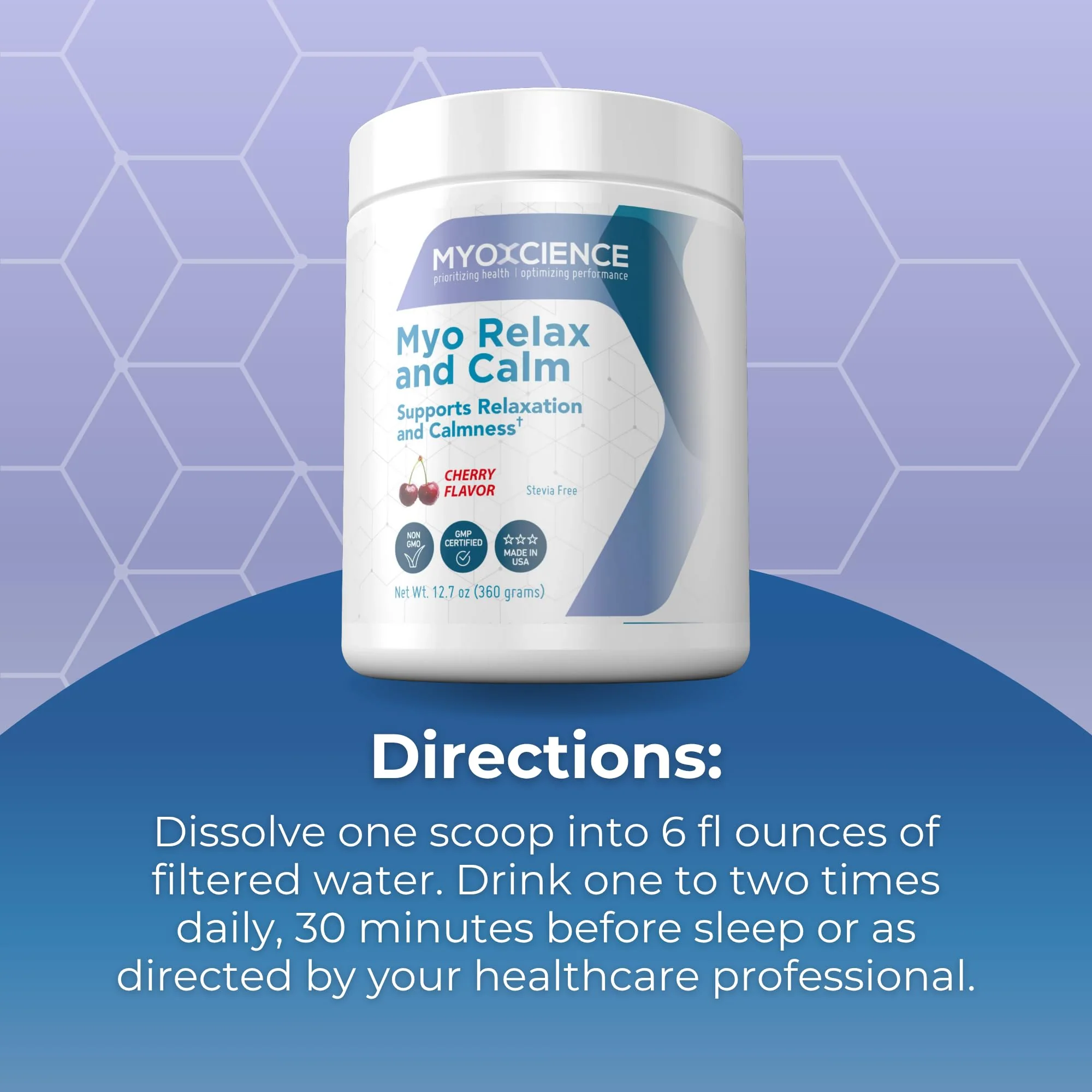 MYOXCIENCE Myo Relax and Calm | Myo-Inositol, L-Theanine, Taurine, Magnesium & GABA | Sleep, Neurotransmitter & Hormone Support (Cherry, 60 Servings) - Image 14
