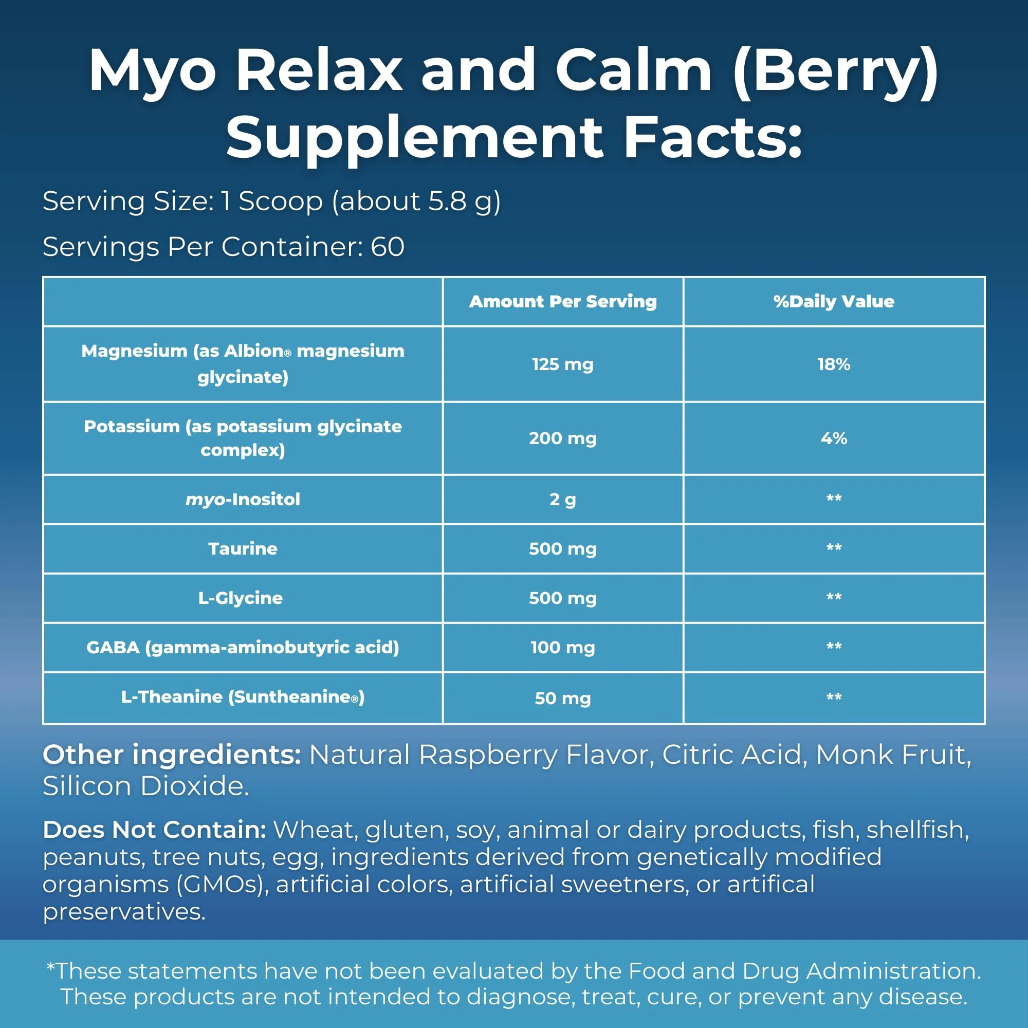 MYOXCIENCE Myo Relax & Calm | Sleep & Mood Support with Myo-Inositol, L-Theanine, Taurine, Magnesium & GABA | Berry Flavor | 60 Servings - Image 10