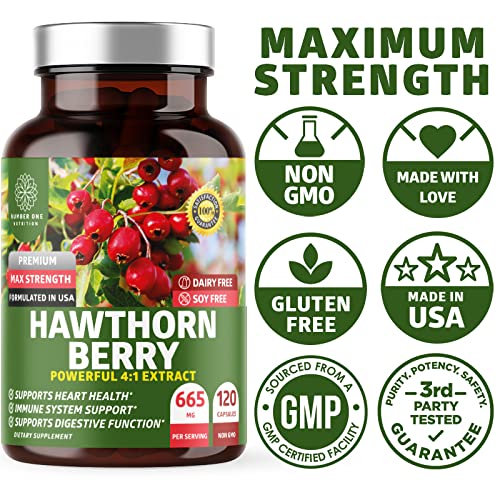 N1N Premium Hawthorn Berry Capsules – Max Strength 2660mg, 120 Caps (Pack of 2) - Image 4