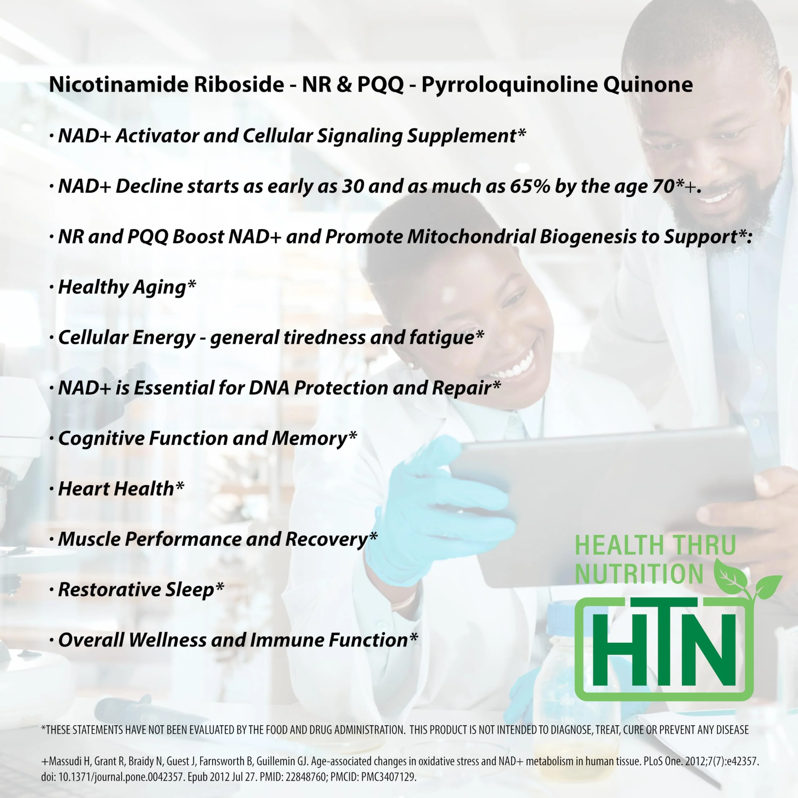 NAD+ Activator NR + PQQ - 300mg NR, 20mg PQQ | Pack of 60 | Non-GMO - Image 7