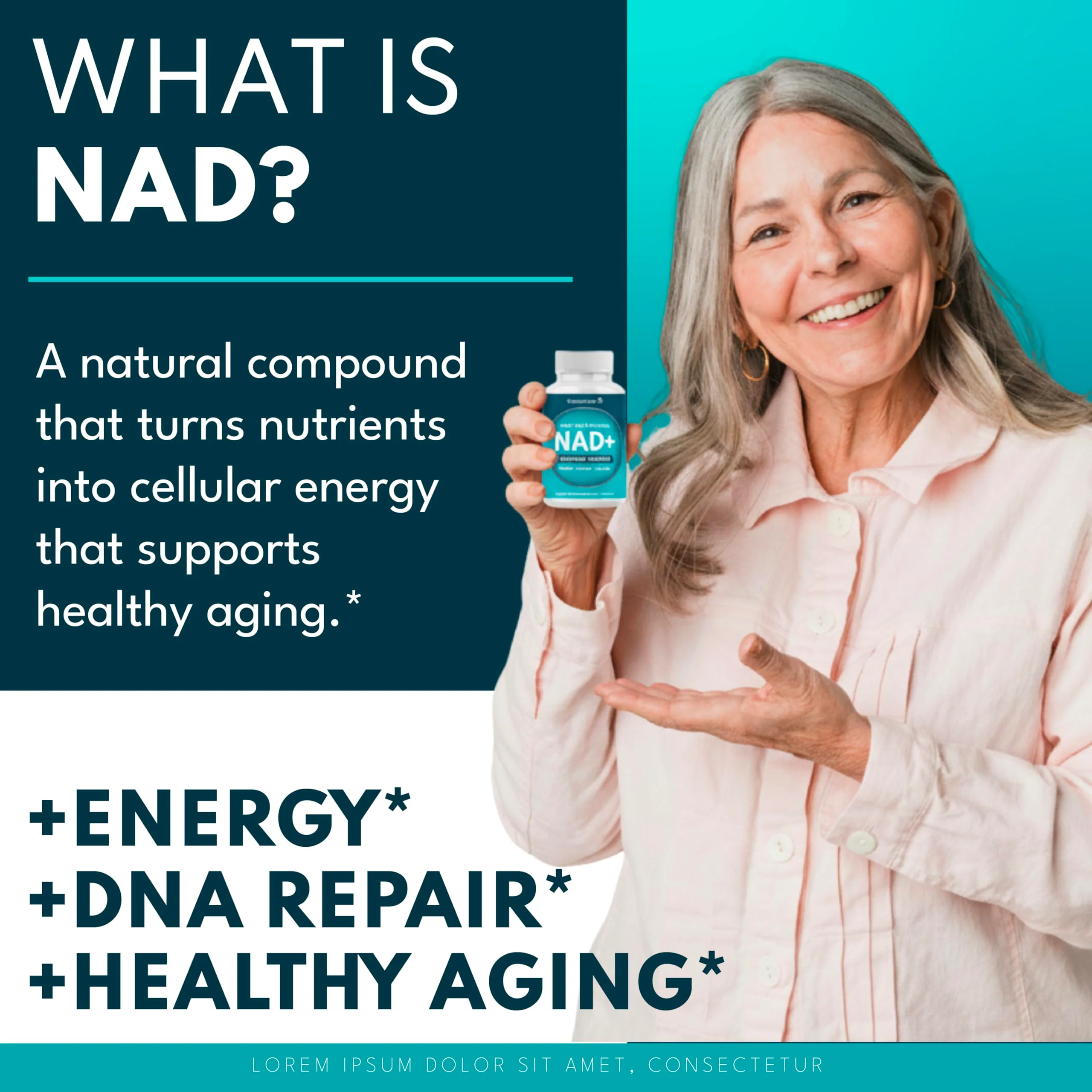 NAD+ Liposomal Resveratrol with Astaxanthin – 120 Count - Image 2