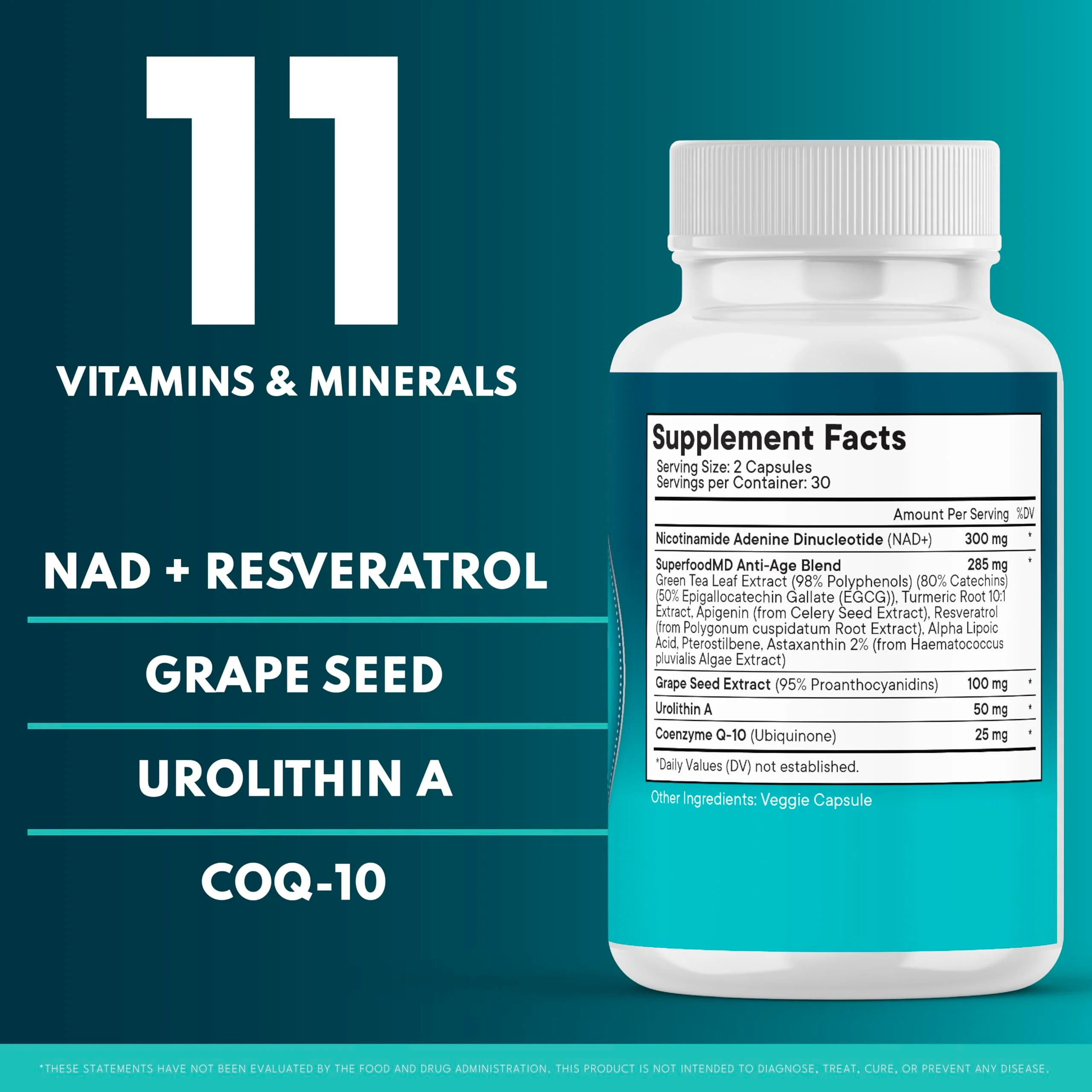 NAD+ Liposomal Resveratrol with Astaxanthin – 120 Count - Image 3