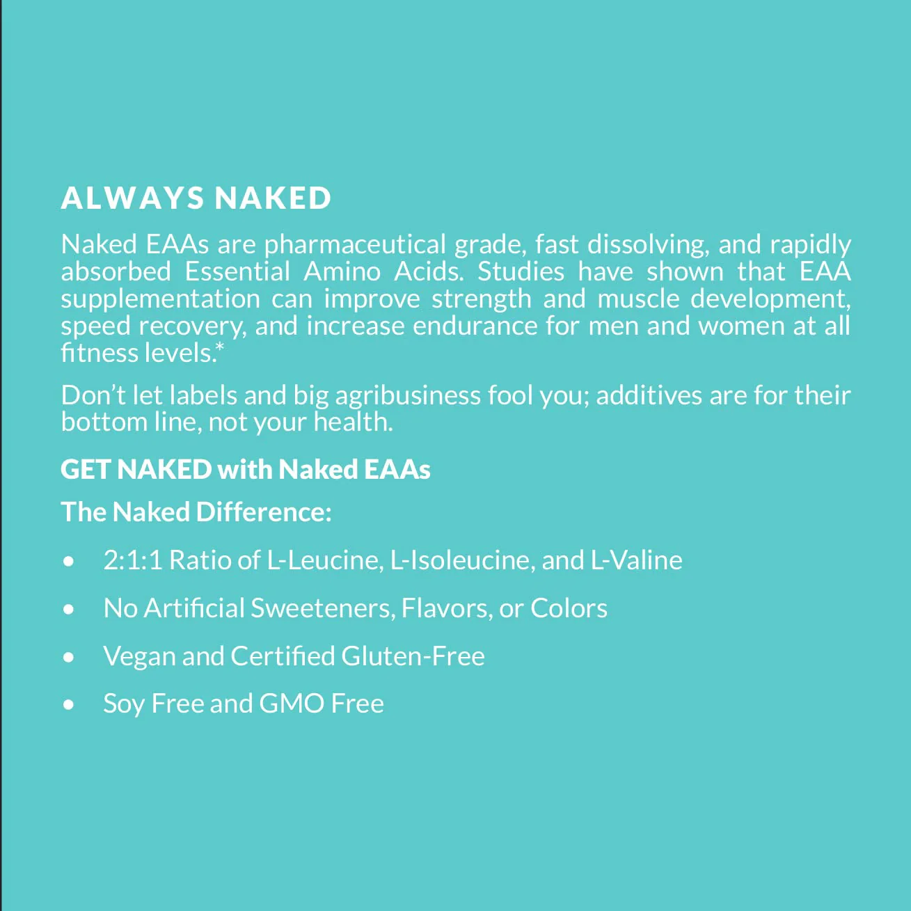 NAKED EAAs Amino Acids Powder – 50 Servings, Vegan, Unflavored, 500 g | Instantized All-Natural Essential Amino Acids - Image 11