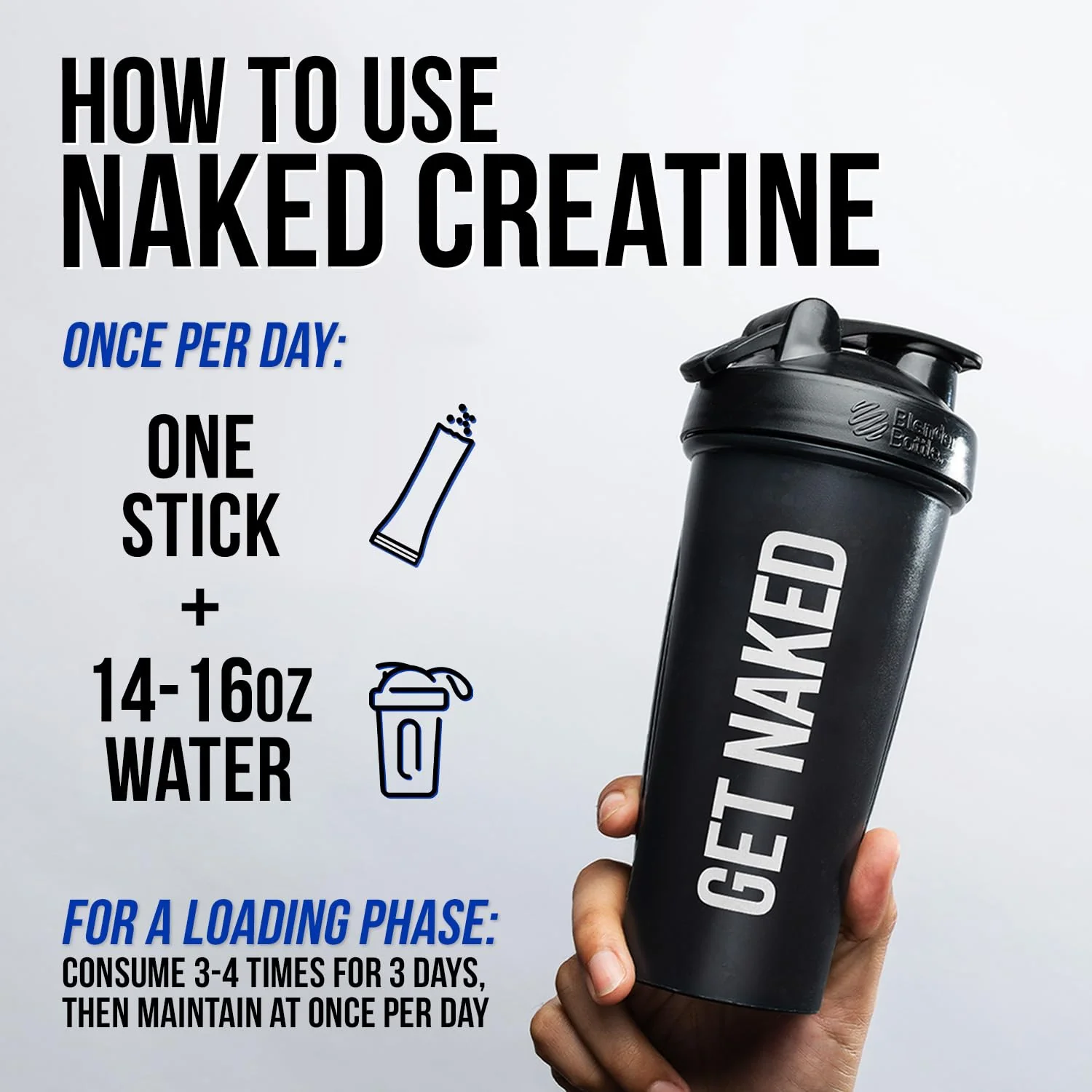 NAKED Pure Lemon Lime Creatine Monohydrate Stick Packs — 30 Pack | Vegan, Non-GMO, Gluten Free - Image 5