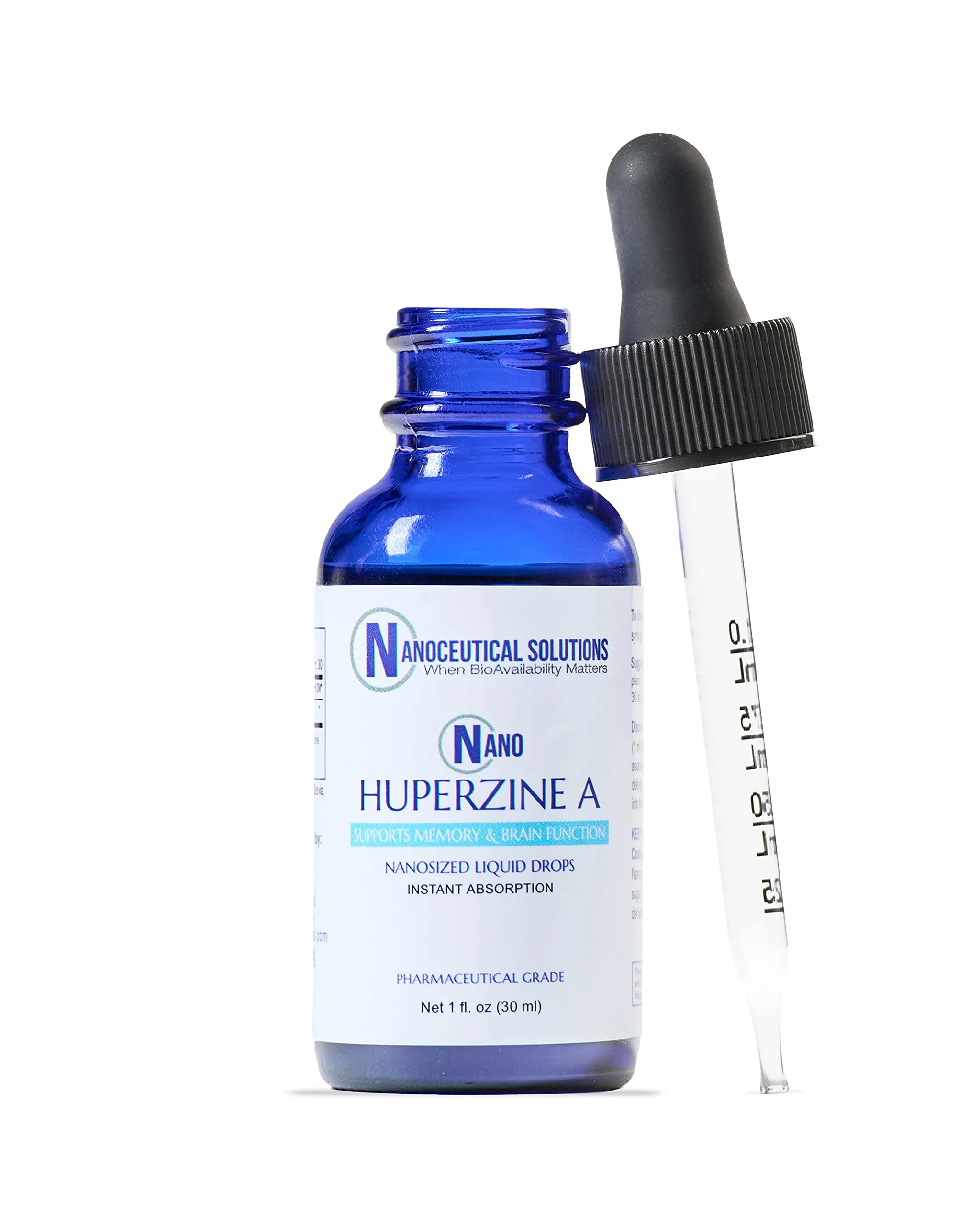 Nano HUPERZINE A – Nanosized Liquid, Instant Absorption, 6000 mcg per Bottle | 30 Servings | Non-GMO GMP Certified - Image 9