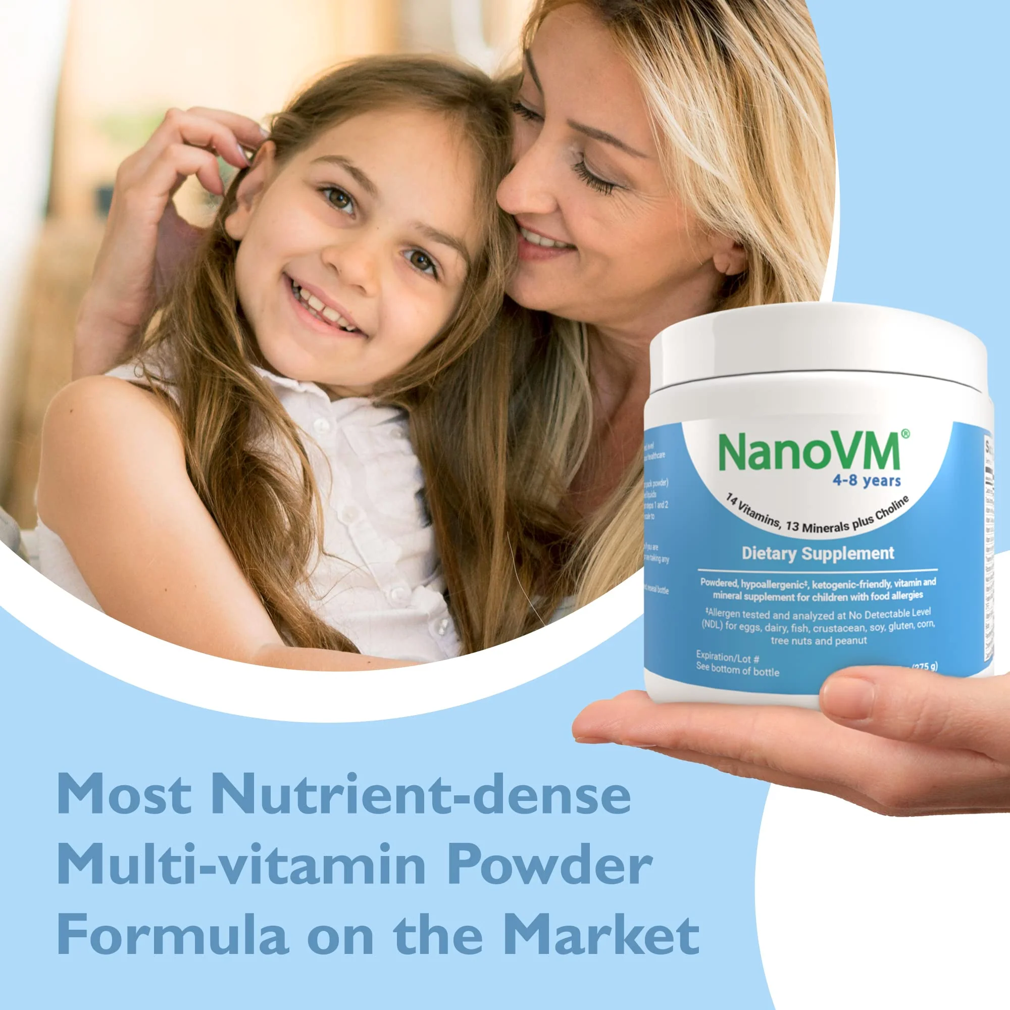 NanoVM 4-8 Years Allergen-Free Kids Multivitamin Powder | Solace Nutrition 275g - Image 8
