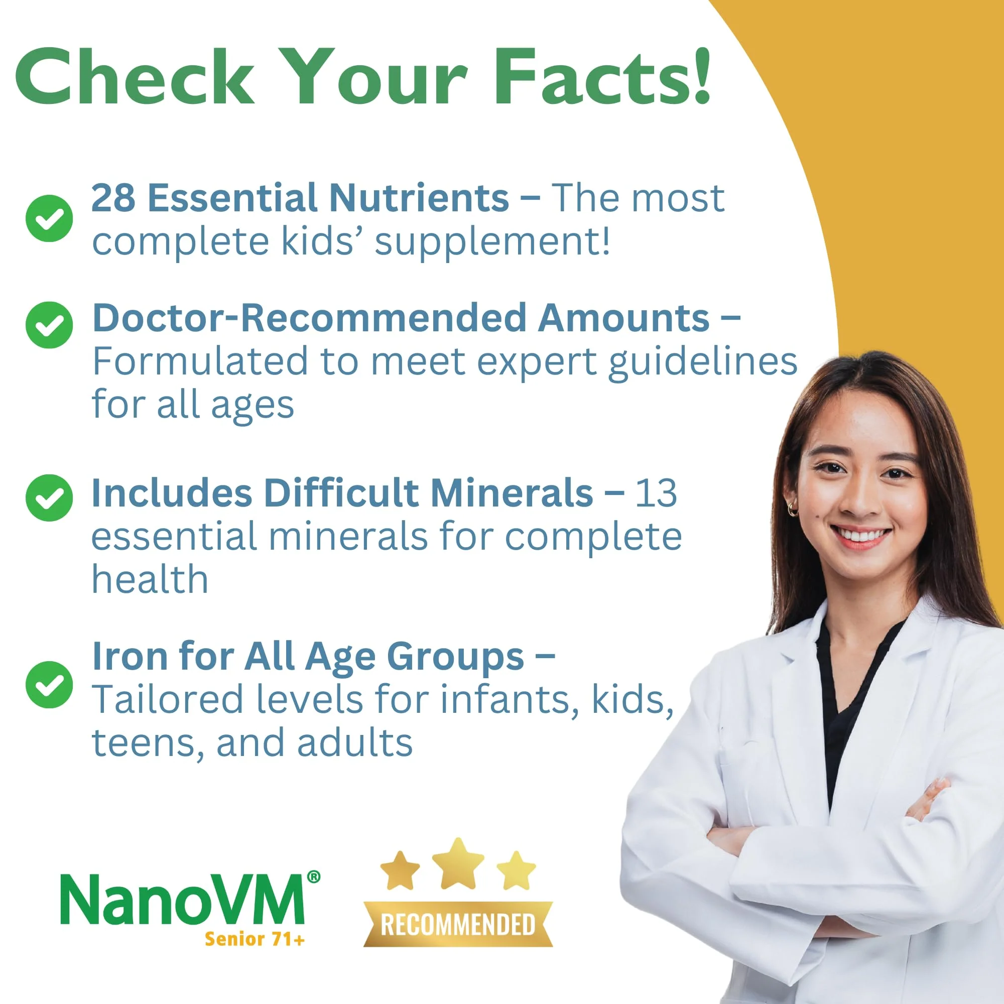 NanoVM Senior 71+ Unflavored Multivitamin Powder | Allergen-Free, Low-Carb (275g) – Solace Nutrition - Image 11