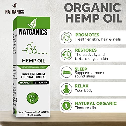 Natganics Organic Hemp Oil 3500mg – Ultra Premium CO2-Extracted Hemp Drops, USA Made - Image 10
