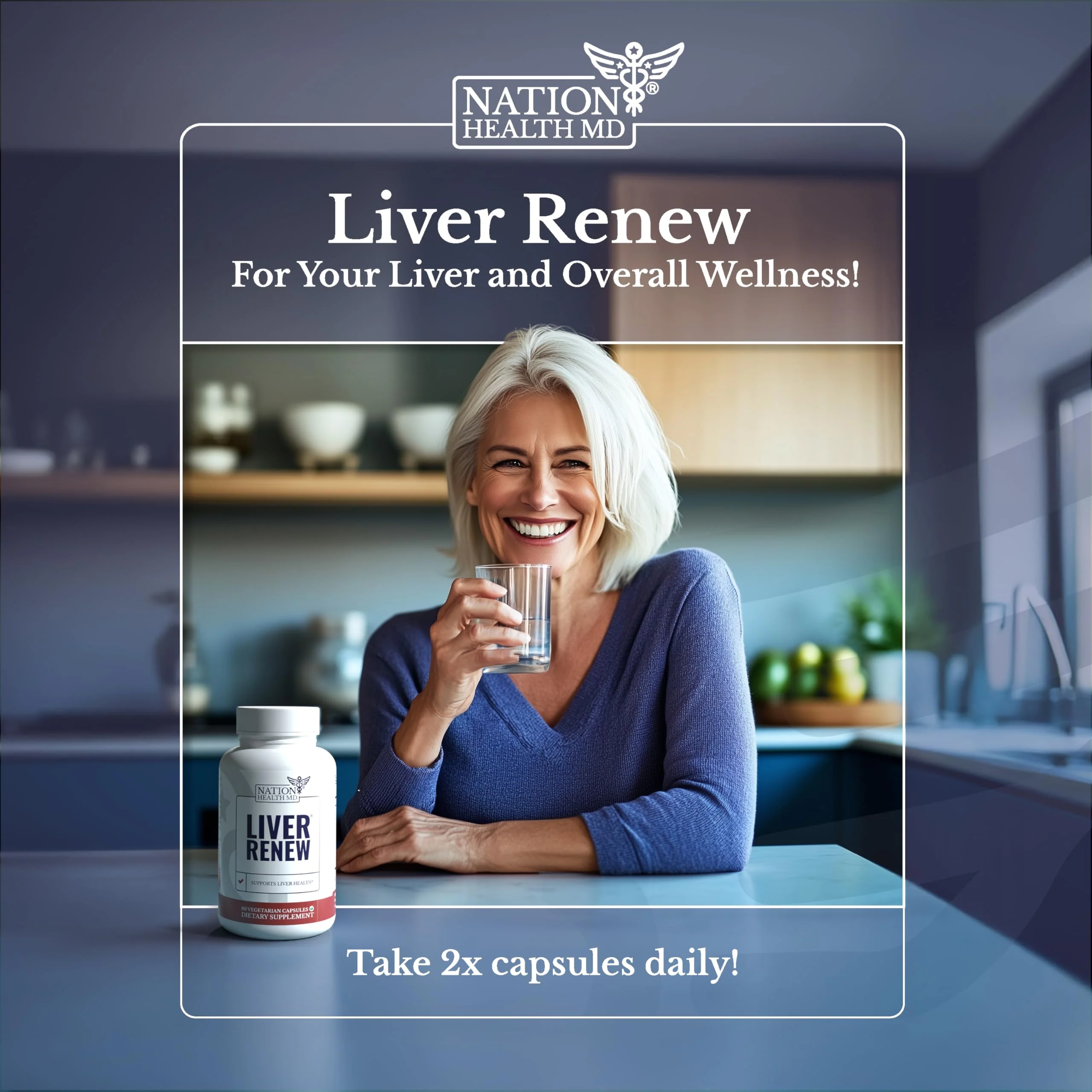 NATION HEALTH MD Liver Renew – Liver Support Detox & Repair with Artichoke, Milk Thistle, Dandelion & Turmeric - Image 7