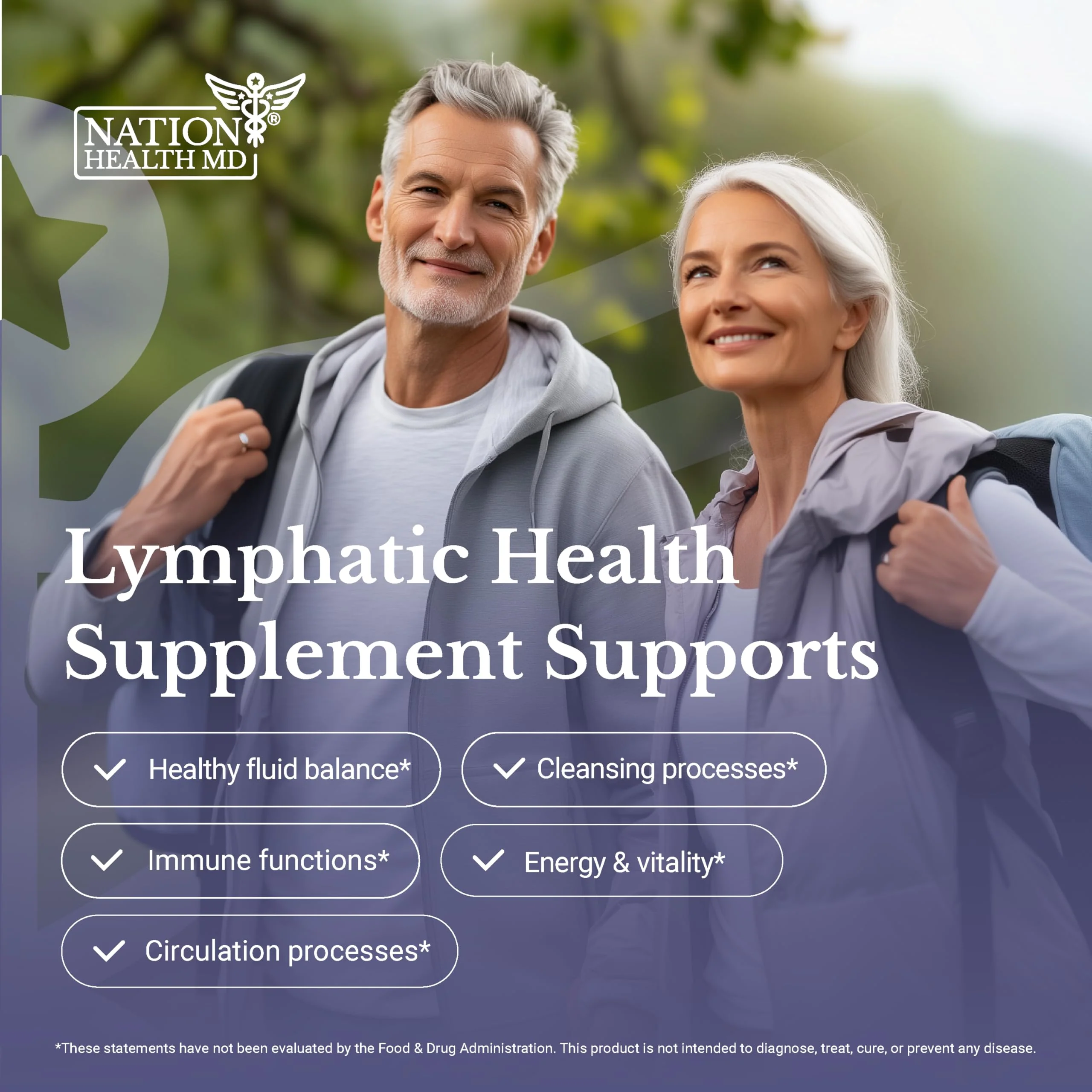 NATION HEALTH MD Lymph MD – Lymphatic Drainage Supplement with Bromelain, Echinacea, Burdock, Dandelion & More | 60 Capsules - Image 15