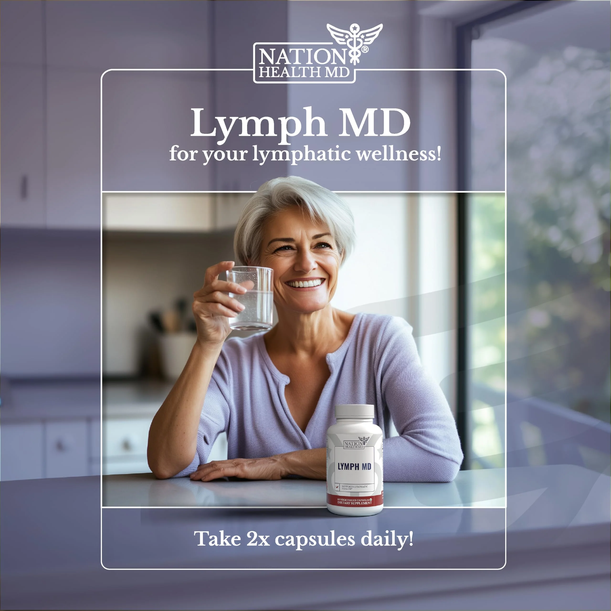 NATION HEALTH MD Lymph MD – Lymphatic Drainage Supplement with Bromelain, Echinacea, Burdock, Dandelion & More | 60 Capsules - Image 16