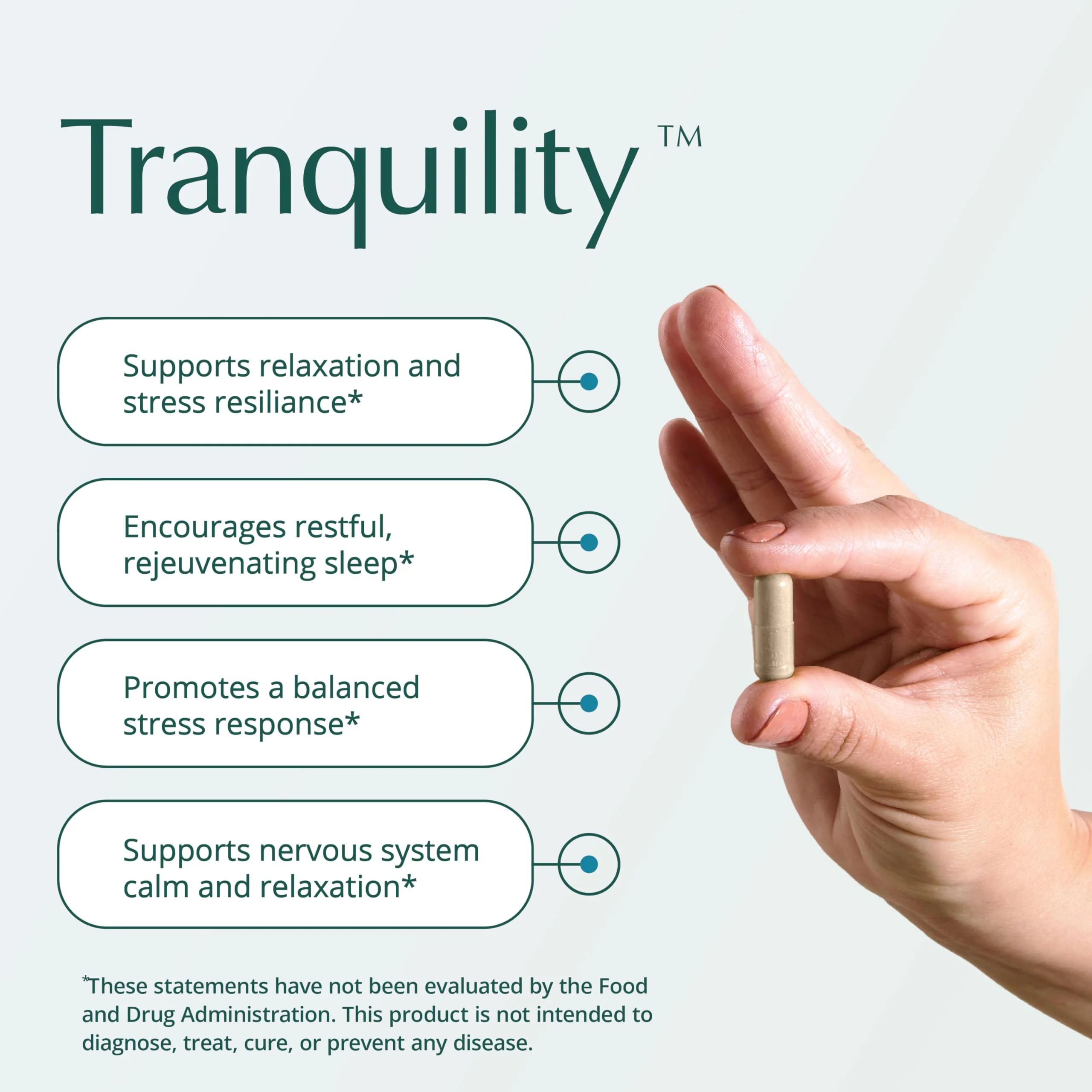 Natura Health Tranquility: Relaxation Support with L-Theanine & Herbs (90 Capsules) - Image 2
