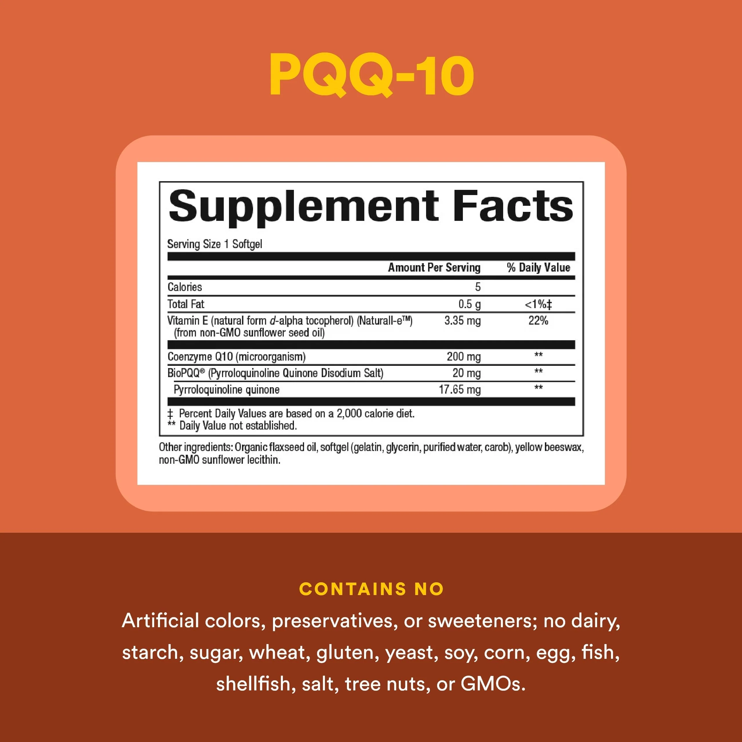 Natural Factors PQQ-10 with CoQ10 | Energy, Brain Health & Healthy Aging | 60 Softgels - Image 3