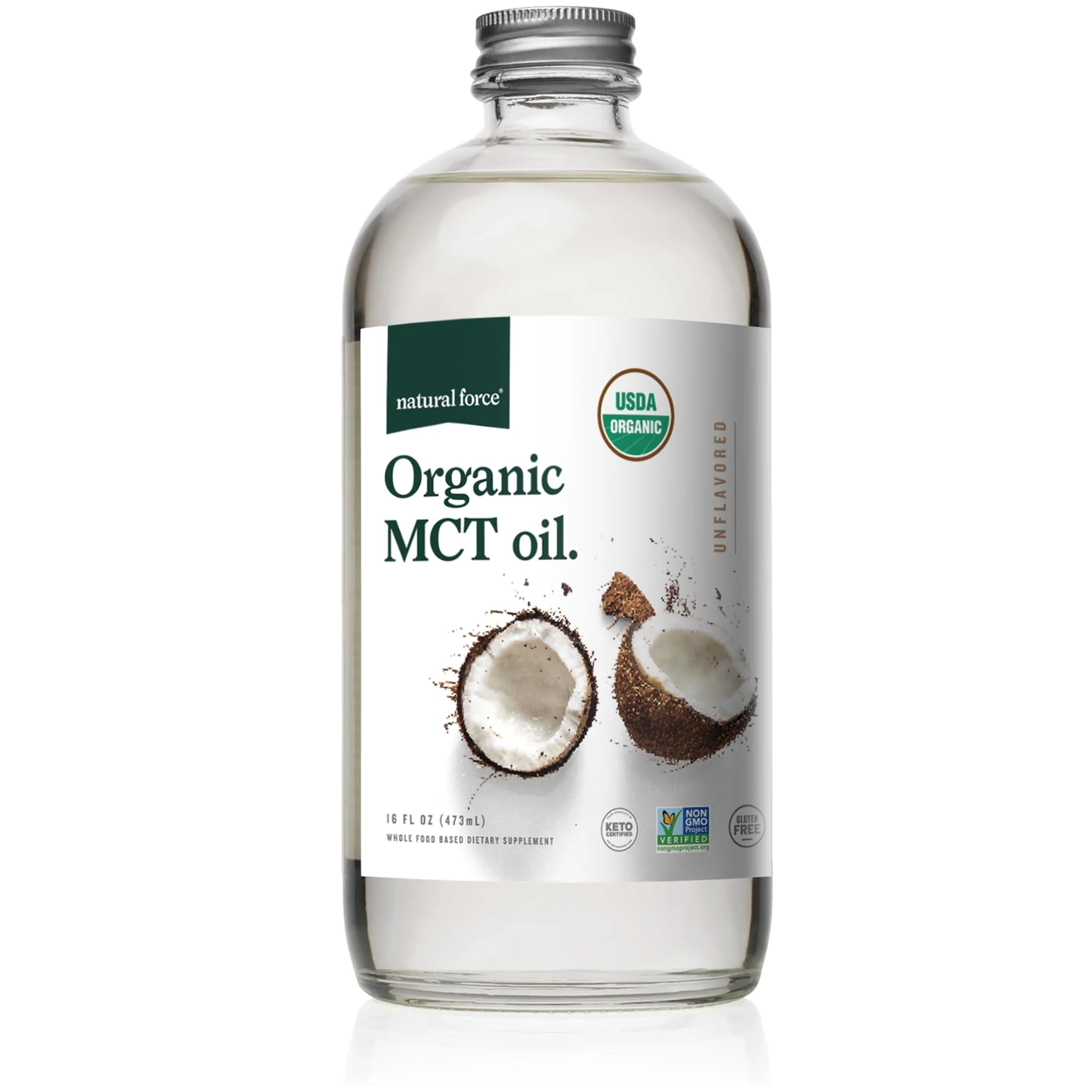 Natural Force Organic MCT Oil – 16 oz Glass Bottle | Keto, Paleo, Kosher, Vegan & Non-GMO - Image 7