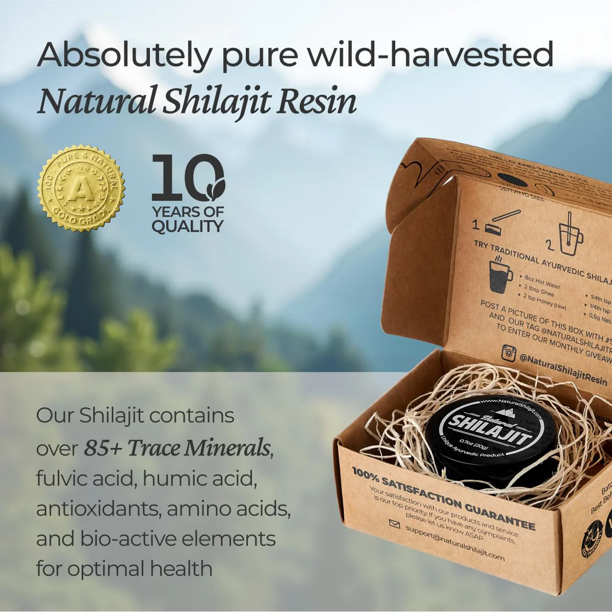 NATURAL SHILAJIT Resin (20g) – Genuine Altai Shilajit, DBP-Verified, Lab Tested - Image 4