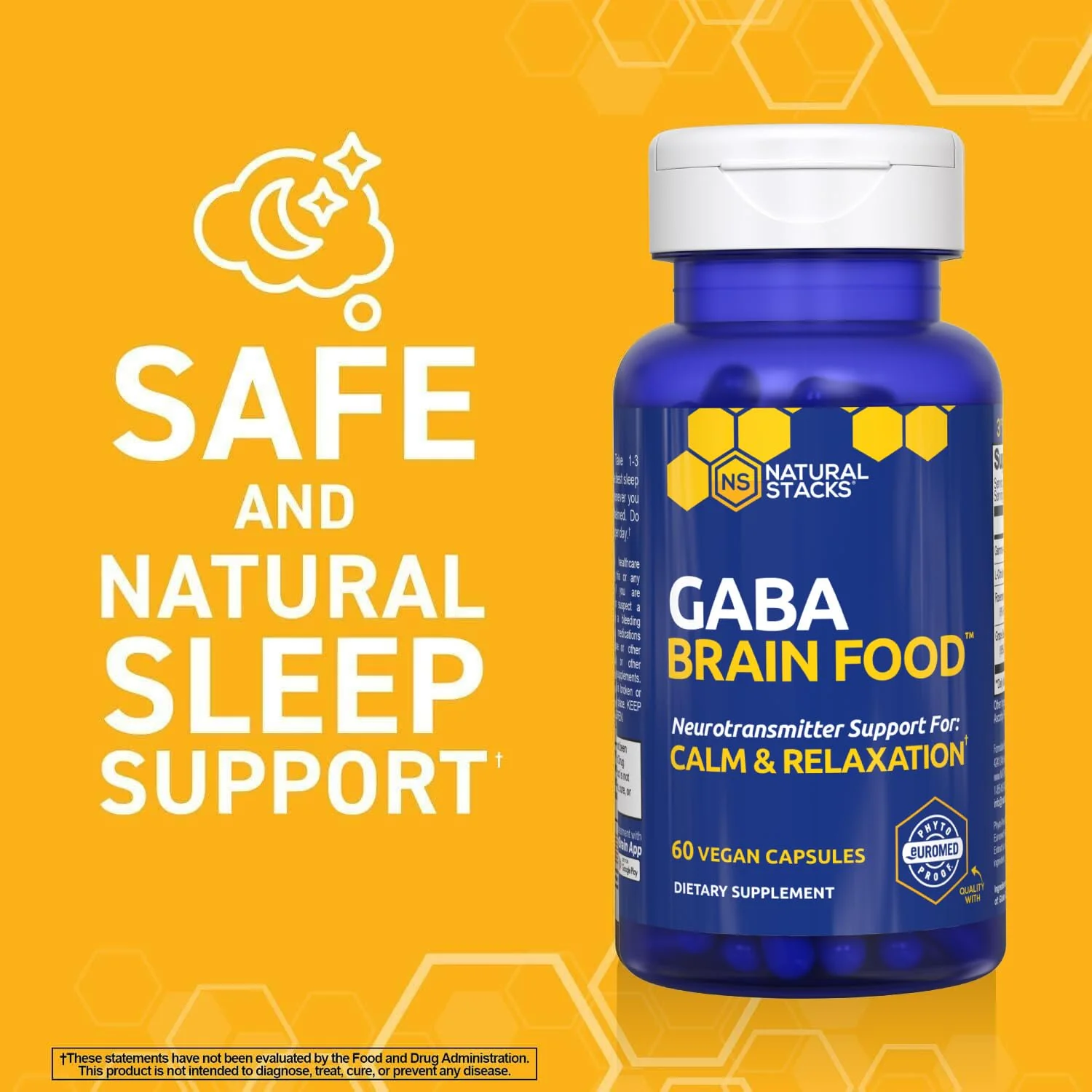 Natural Stacks GABA Brain Food - Calm & Sleep Support, 120 L-Citrulline Capsules - Image 6