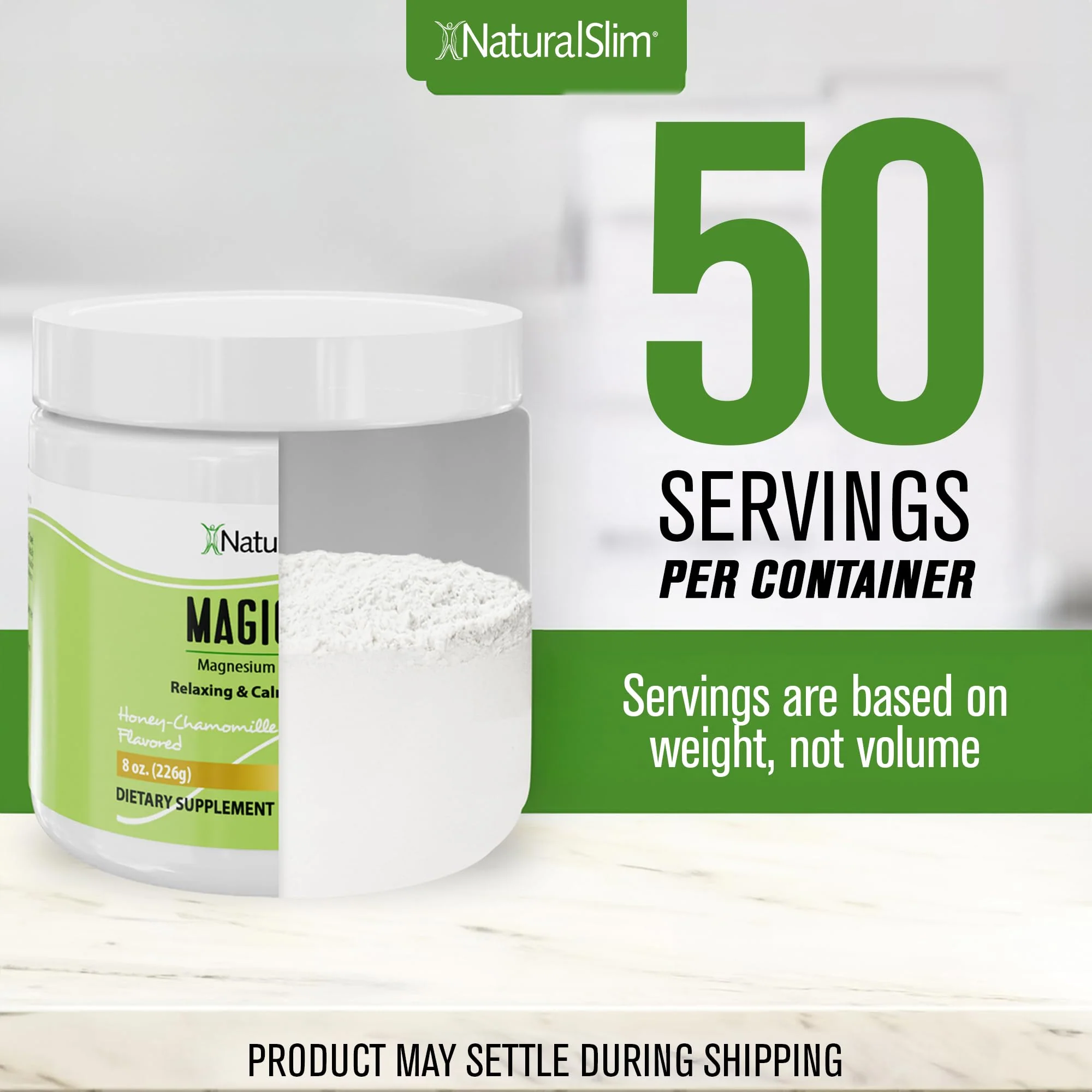 NaturalSlim MagicMag Honey Chamomile Magnesium Citrate Powder – 8oz Drink Mix (2 Pack) - Image 2