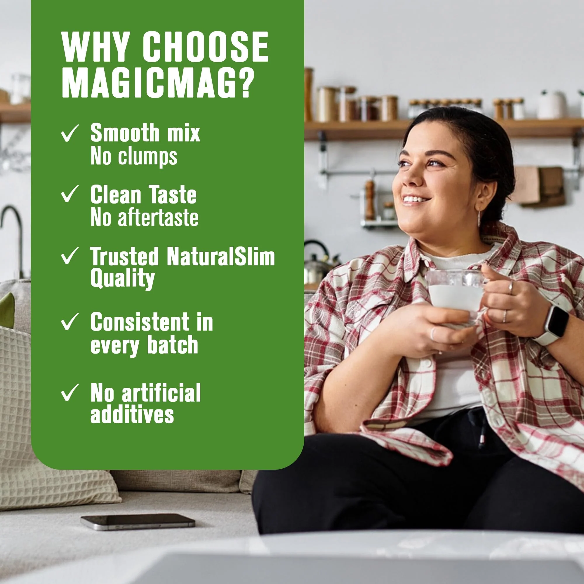 NaturalSlim MagicMag Honey Chamomile Magnesium Citrate Powder – 8oz Drink Mix (2 Pack) - Image 3