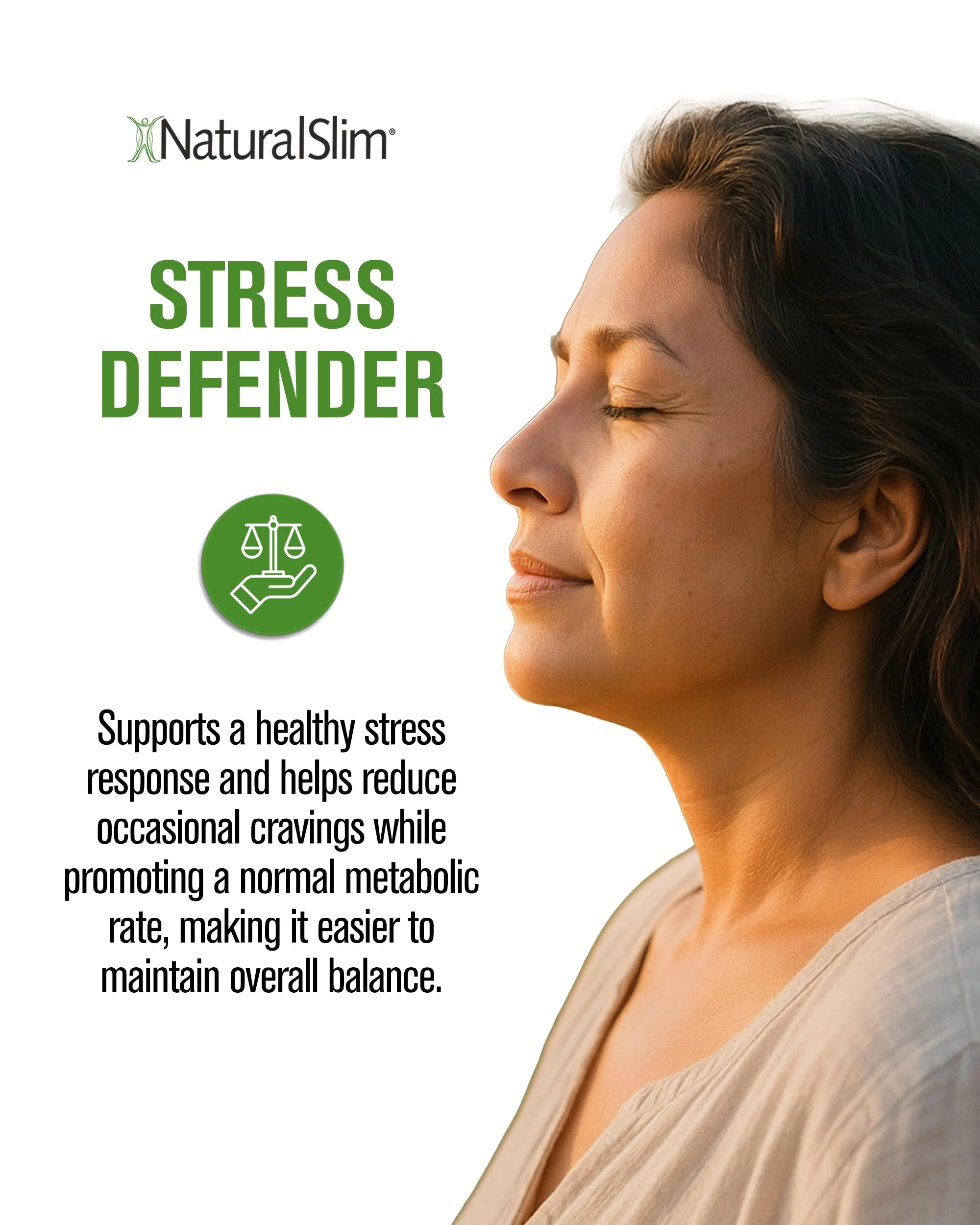 NaturalSlim Stress Defender – Cortisol Support, Craving Control & Sleep & Metabolism (180 Veg Capsules) - Image 6