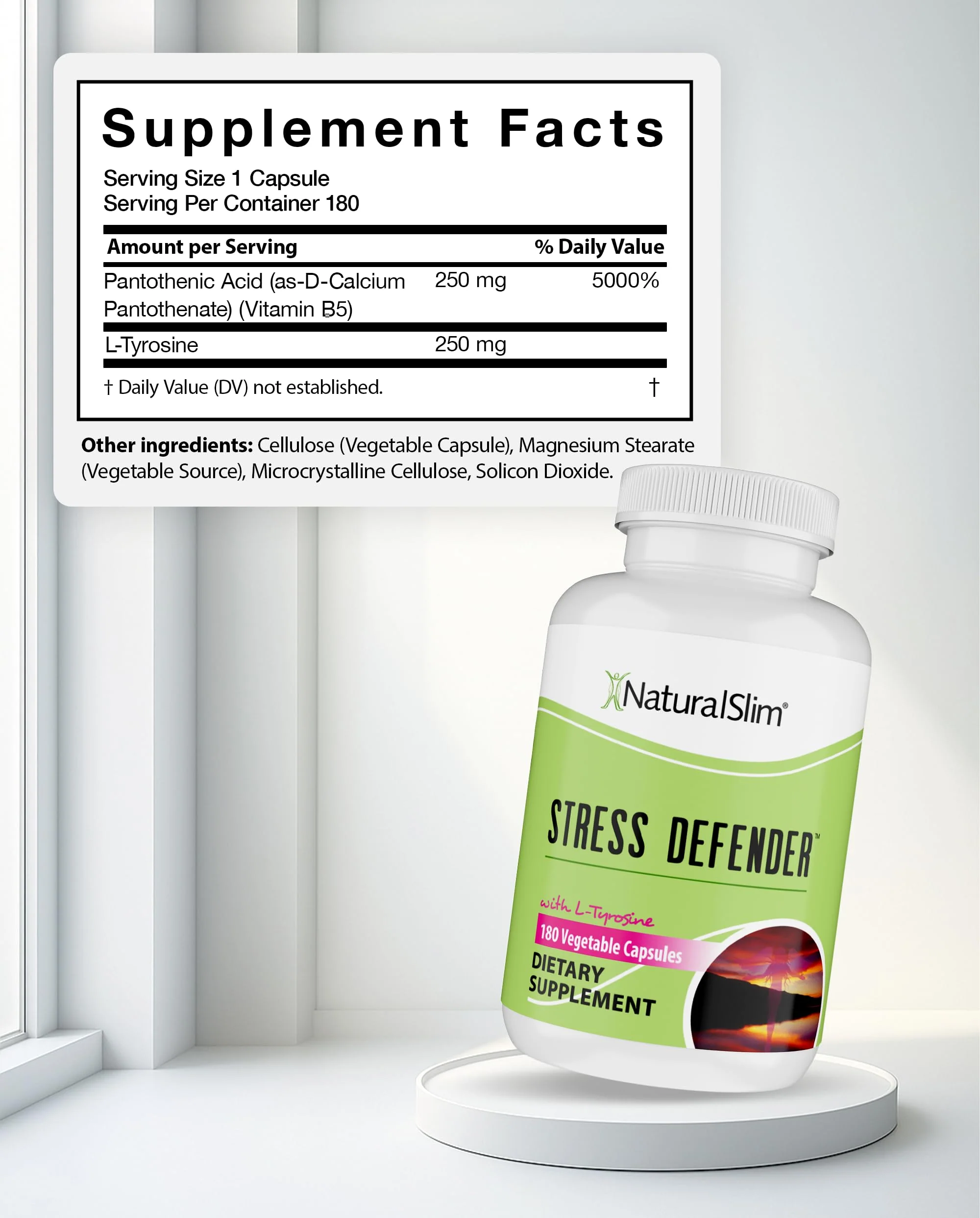 NaturalSlim Stress Defender – Stress Relief & Cortisol Support | 3-Pack, 180 Vegetarian Capsules - Image 9