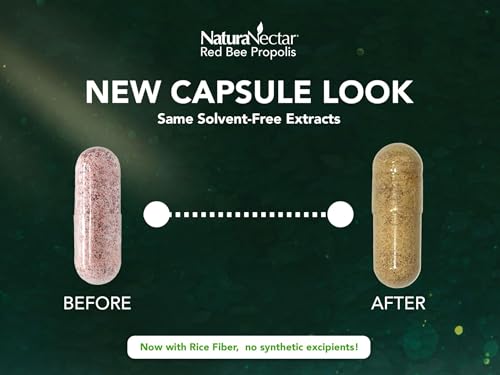 NaturaNectar Red Bee Propolis Capsules – NSF Certified, Gluten-Free (60pcs) - Image 2