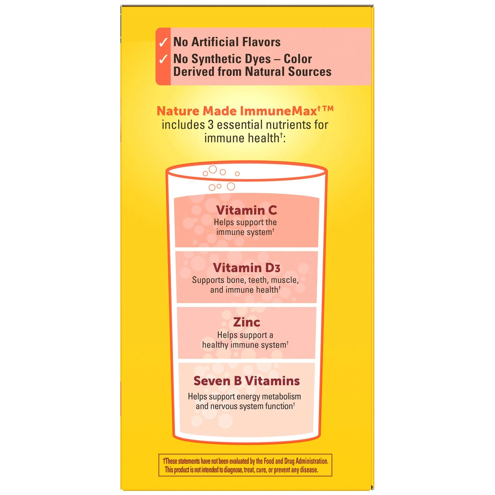 Nature Made ImmuneMAX Fizzy Drink Mix – Vitamin C, D & Zinc Immune Support, 30 Sticks - Image 5