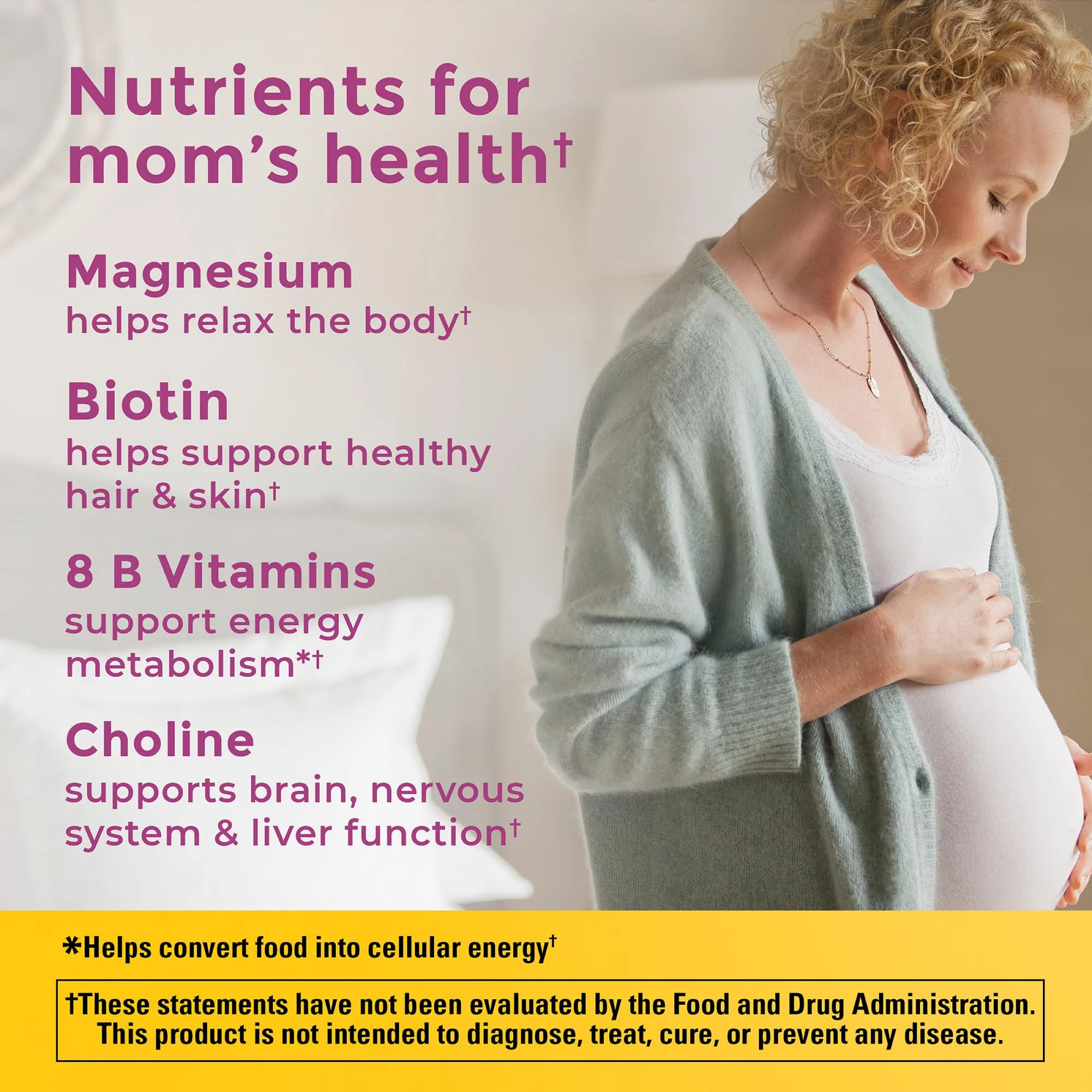 Nature Made Prenatal Vitamin Softgels + Choline Capsules – 60 Day Supply, Folic Acid + DHA - Image 3