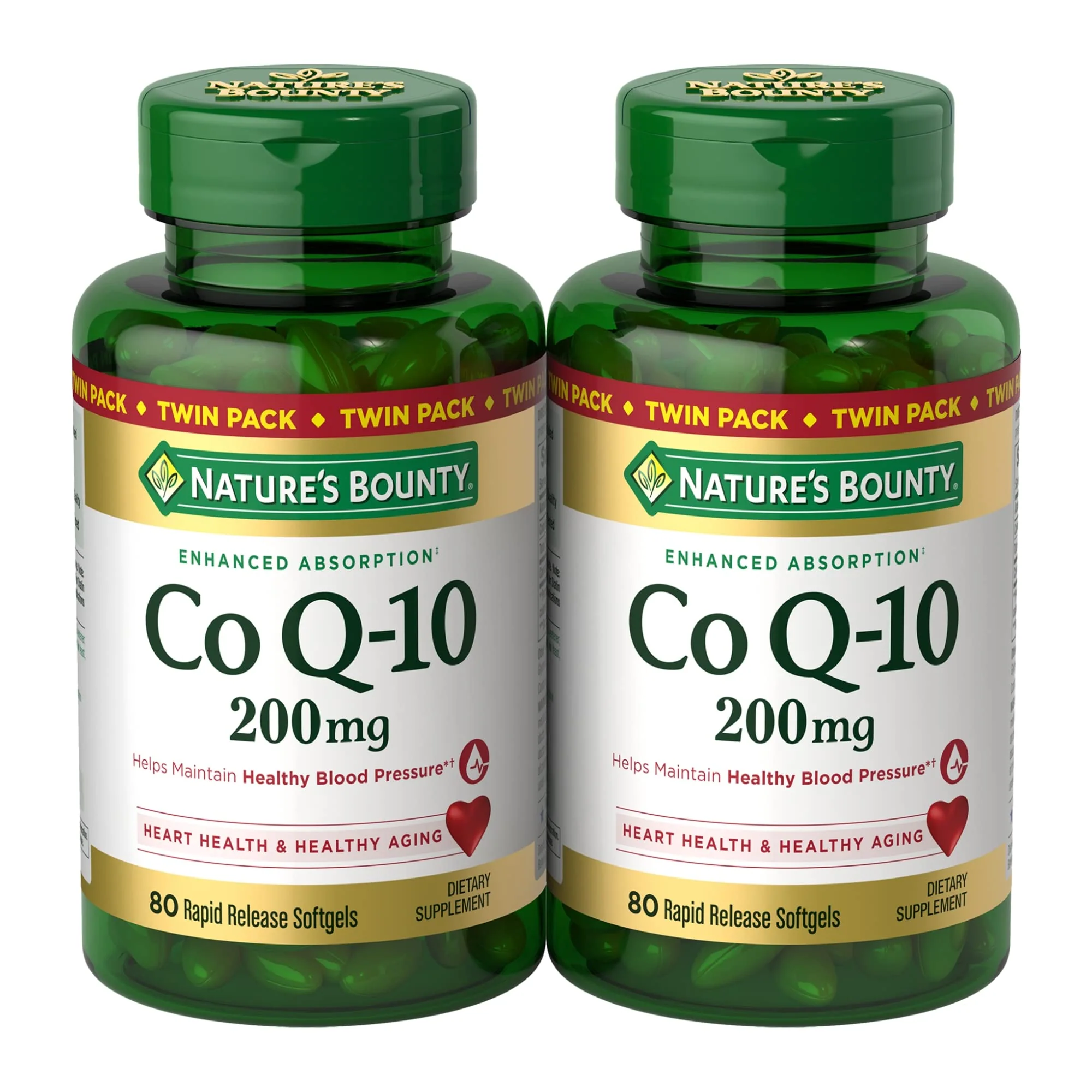 Nature’s Bounty CoQ10 200 mg Softgels – Twin Pack, 160 Rapid Release | Heart Health & Cellular Energy - Image 7