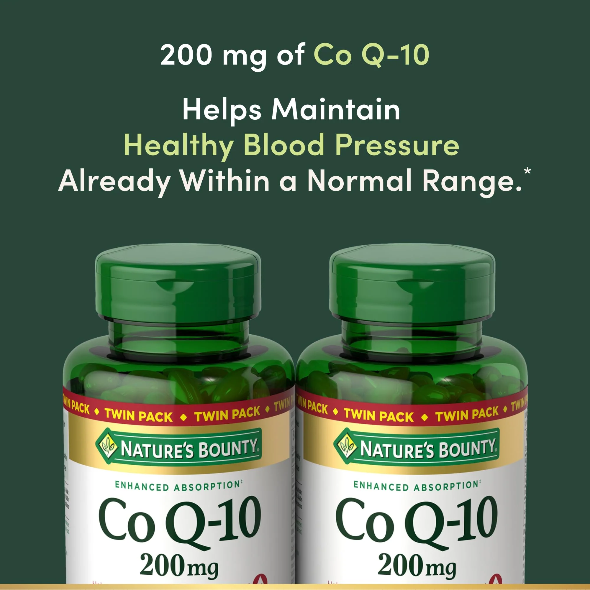 Nature’s Bounty CoQ10 200 mg Softgels – Twin Pack, 160 Rapid Release | Heart Health & Cellular Energy - Image 9