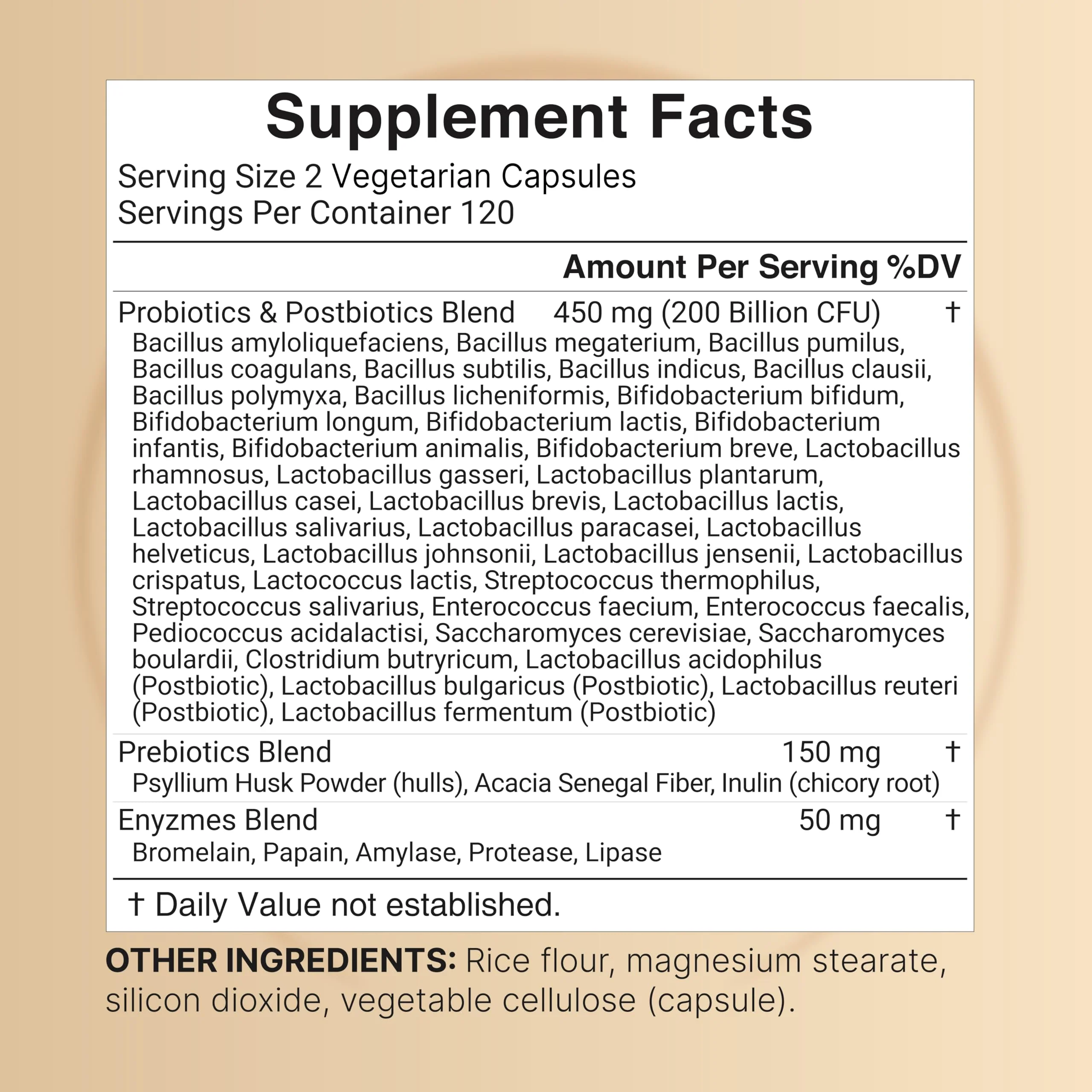 NatureBell Probiotic 200B CFU – 40 Strains | 240 Veggie Capsules - Image 2