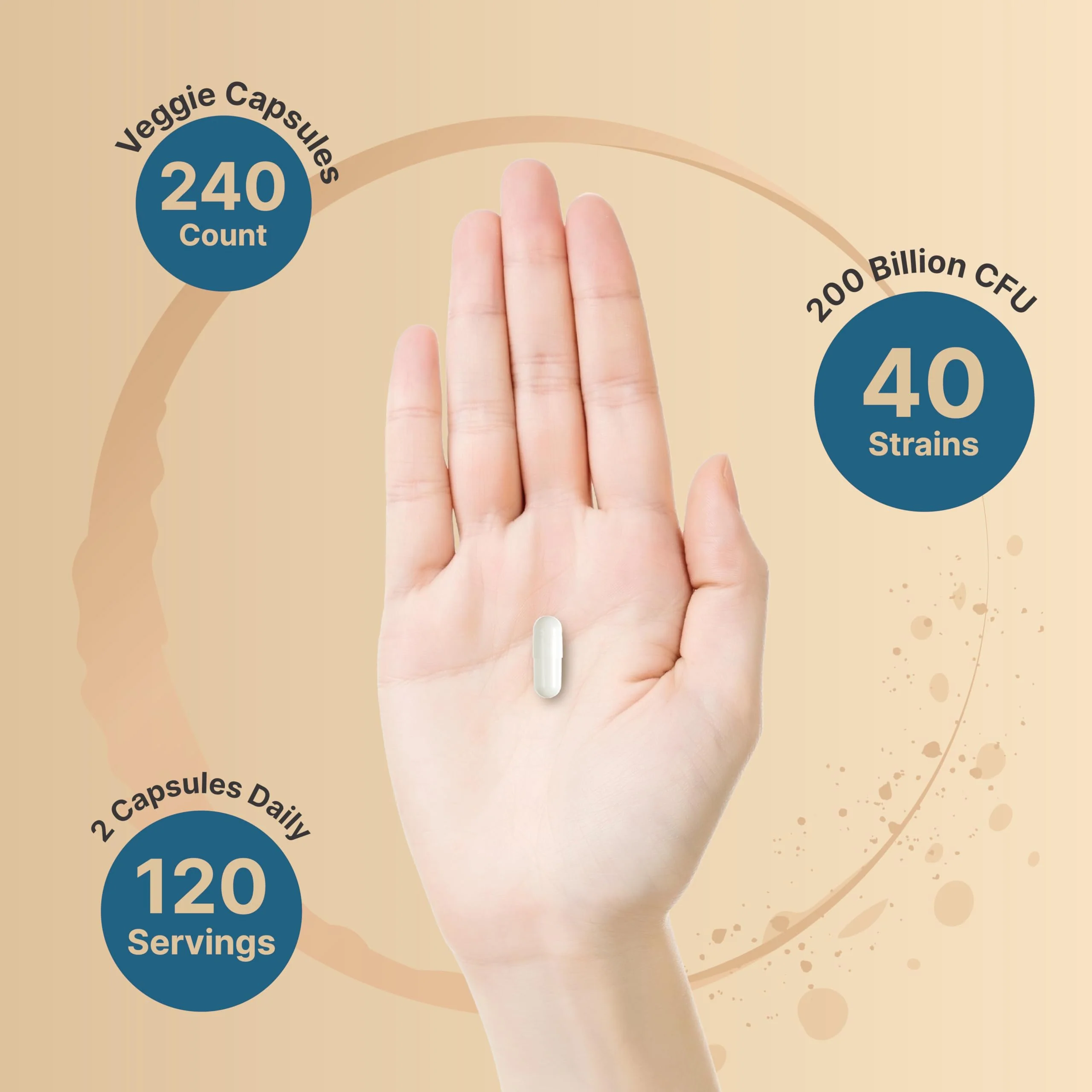 NatureBell Probiotic 200B CFU – 40 Strains | 240 Veggie Capsules - Image 4