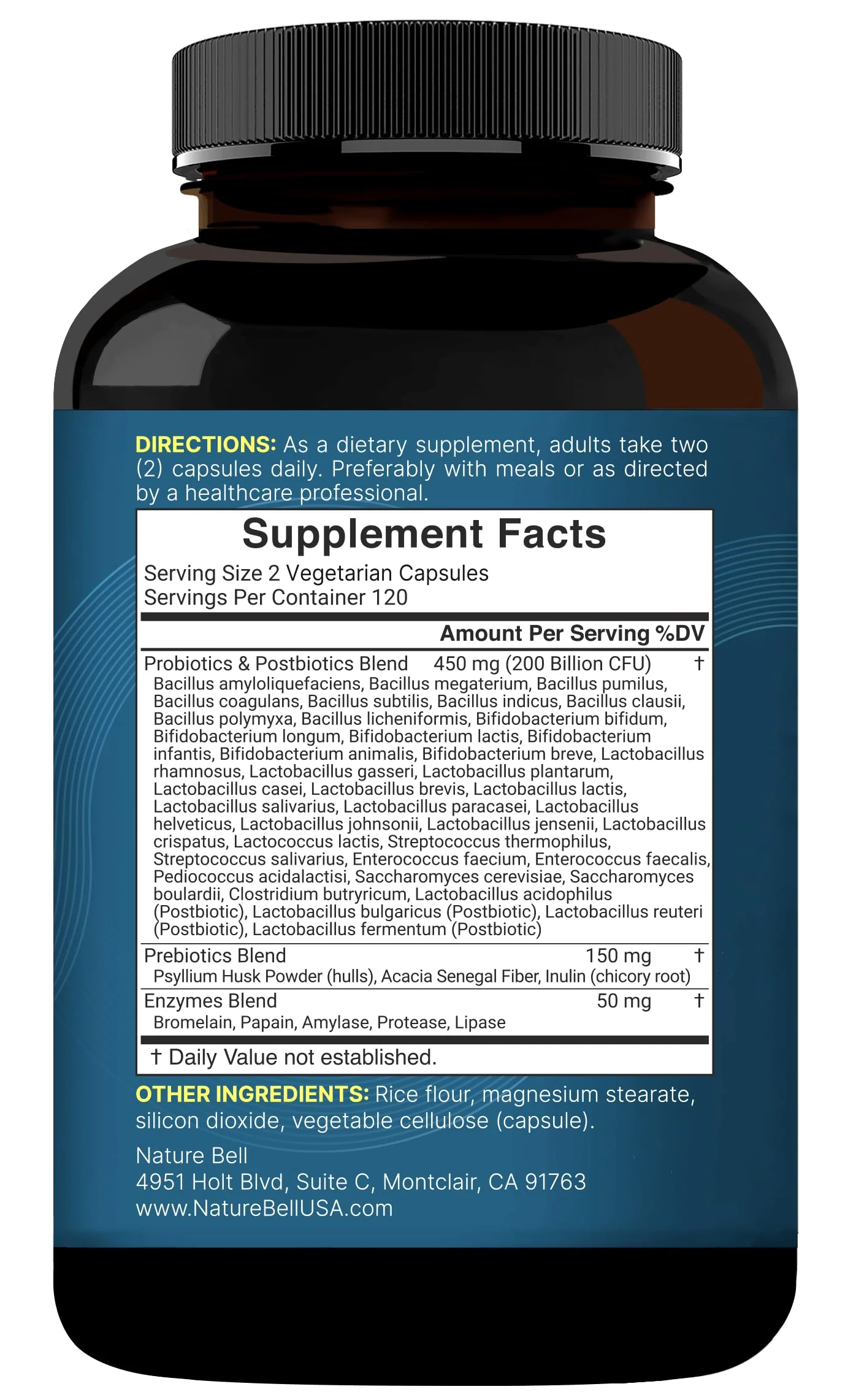 NatureBell Probiotic 200B CFU – 40 Strains | 240 Veggie Capsules - Image 7
